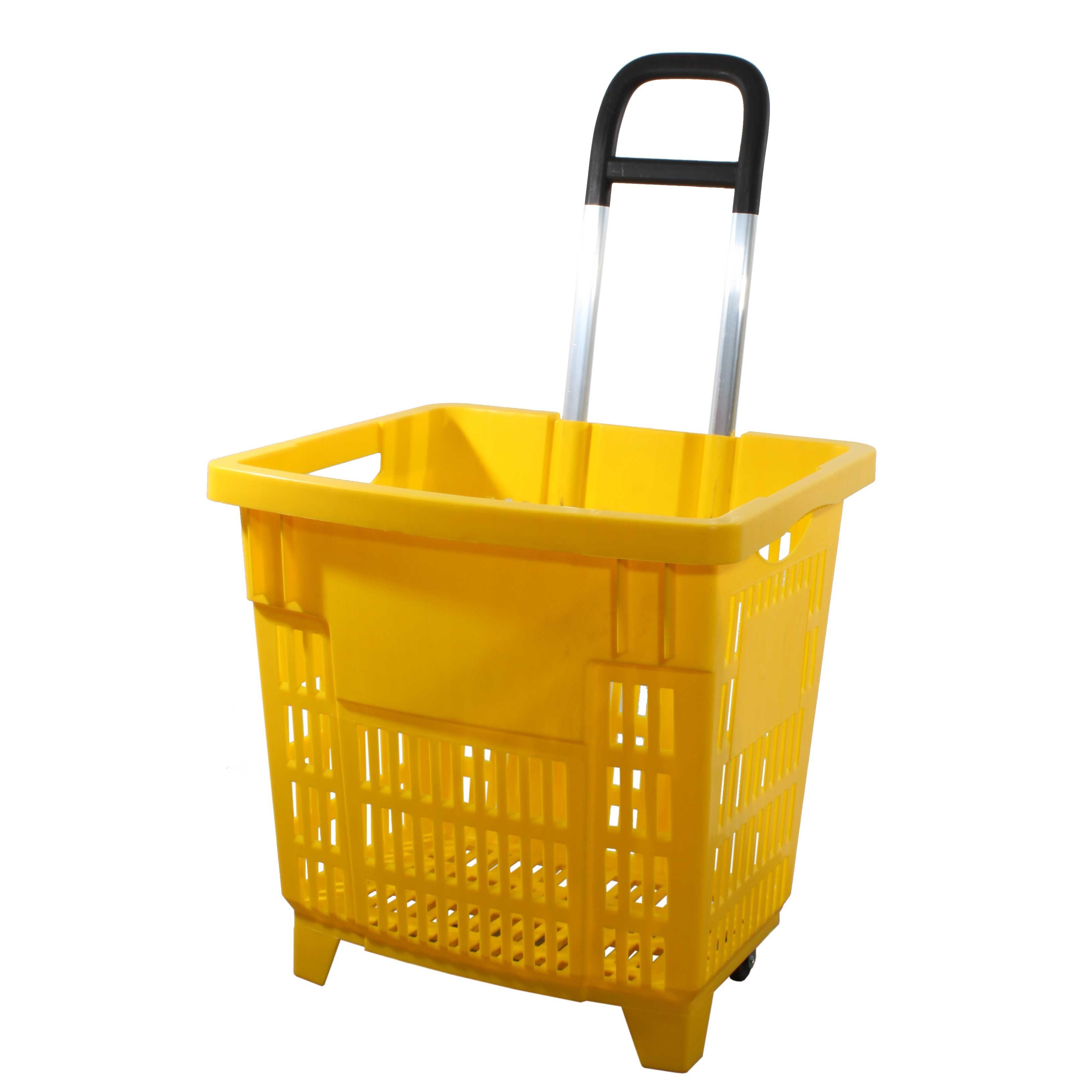 GERSO Einkaufskorb Einkaufstrolley Einkaufskorb m. Rollen 55L günstig online kaufen