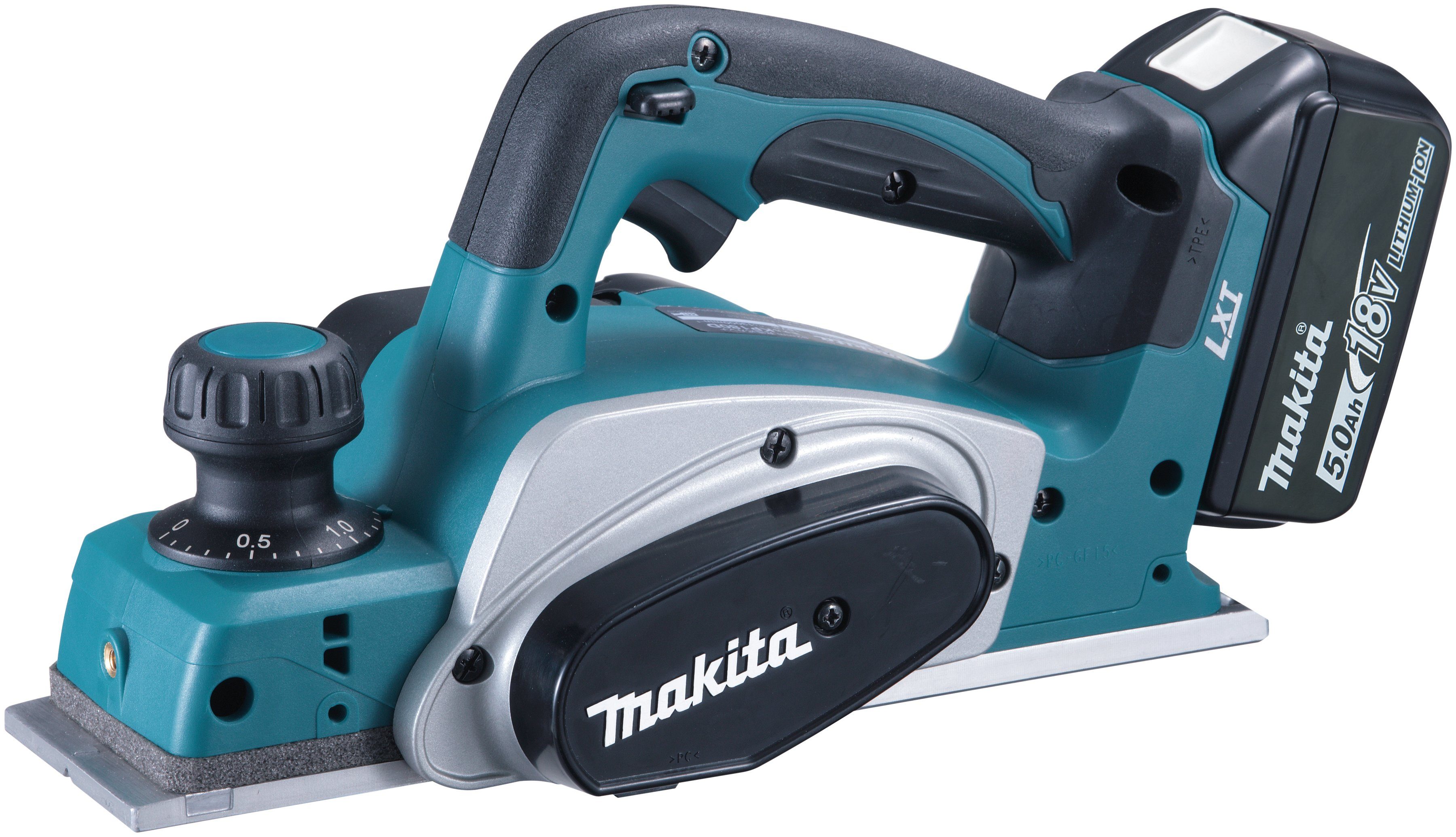 Makita Akku-Elektrohobel DKP180Y1J / DKP180RTJ, Hobelbreite: 82 in mm,  inklusive Akku