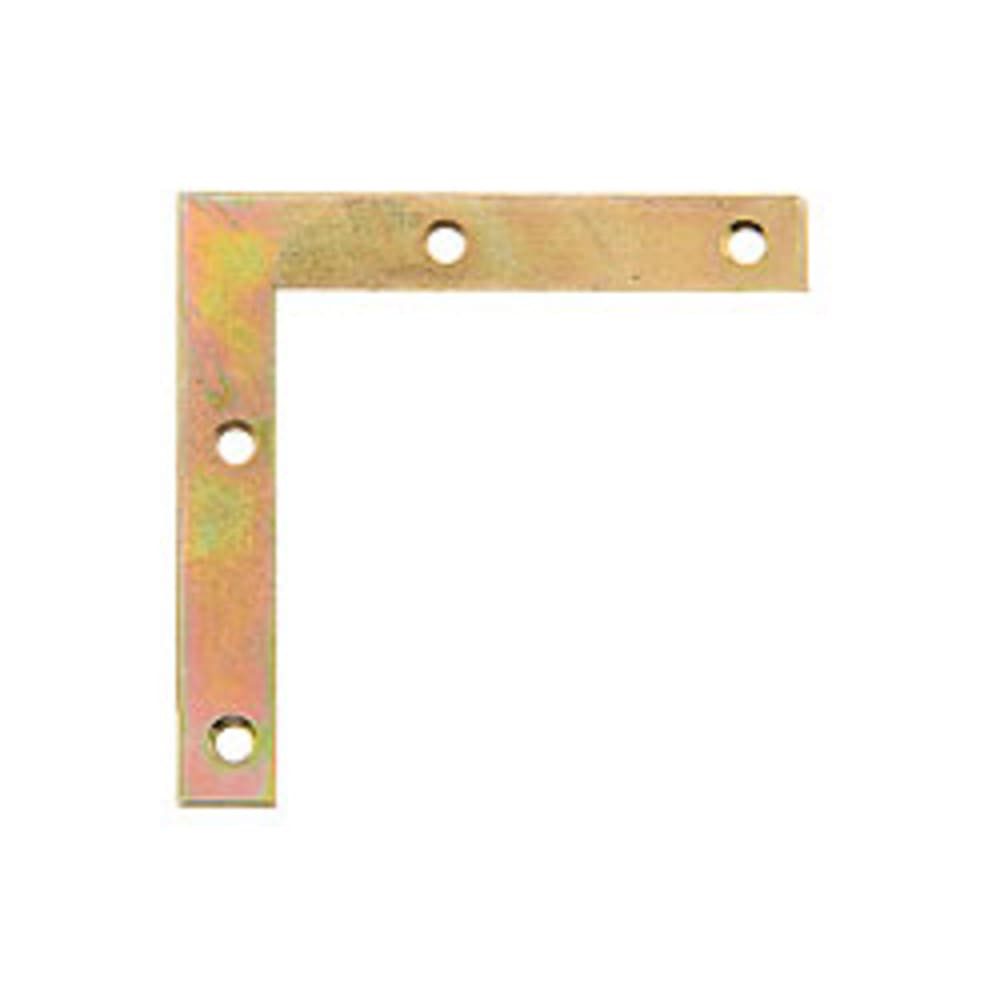 HundB Möbelbeschlag Möbelwinkel verzinkt 75x75x12mm 1 Stück - Silber Eckverbinder (Einzelartikel, 1 St., Einzelartikel), Winkelverbinder Eckwinkel Metallwinkel Baubeschlag Verbindungswinkel