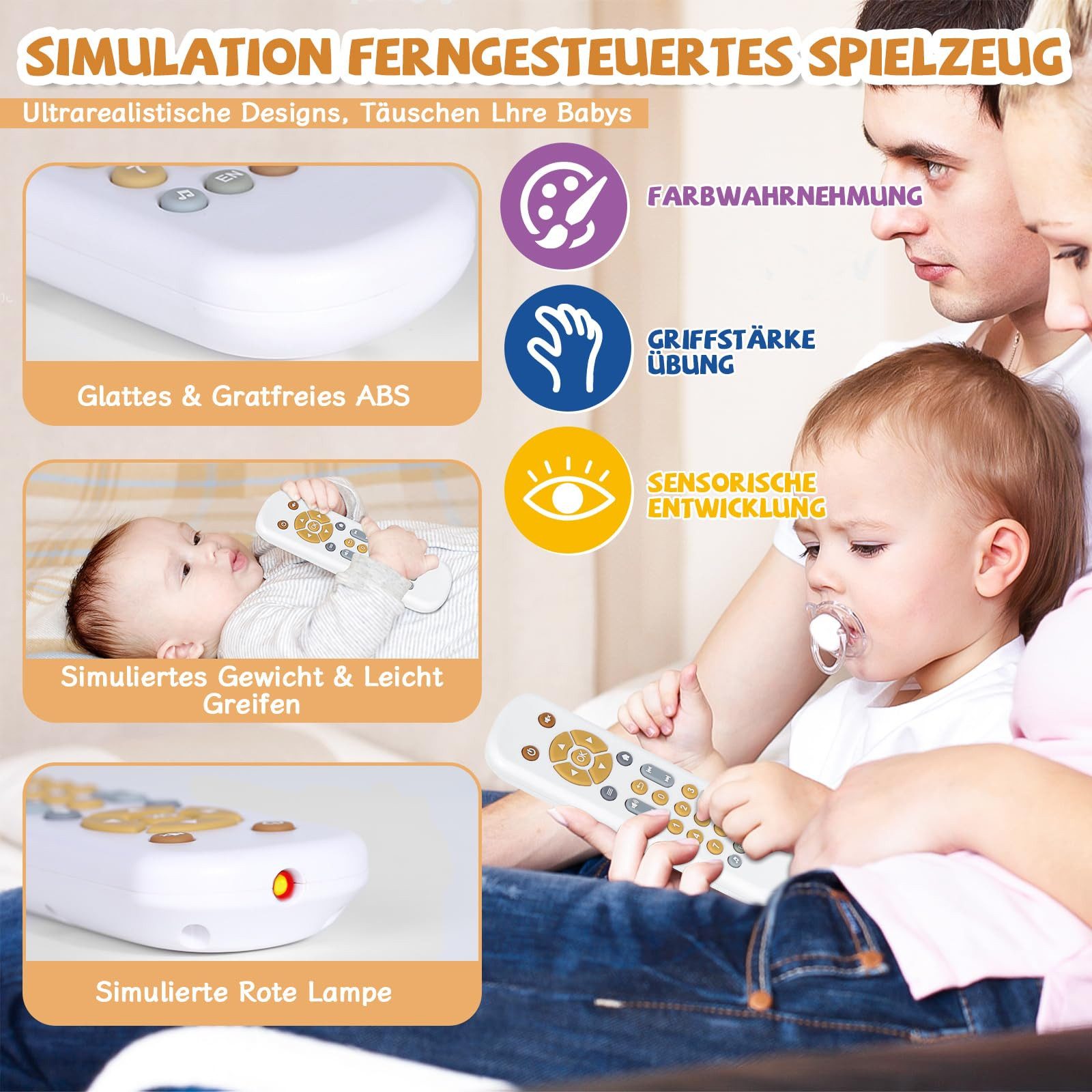 CLTYQ Lernspielzeug Baby TV Fernbedienung Spielzeug, günstig online kaufen