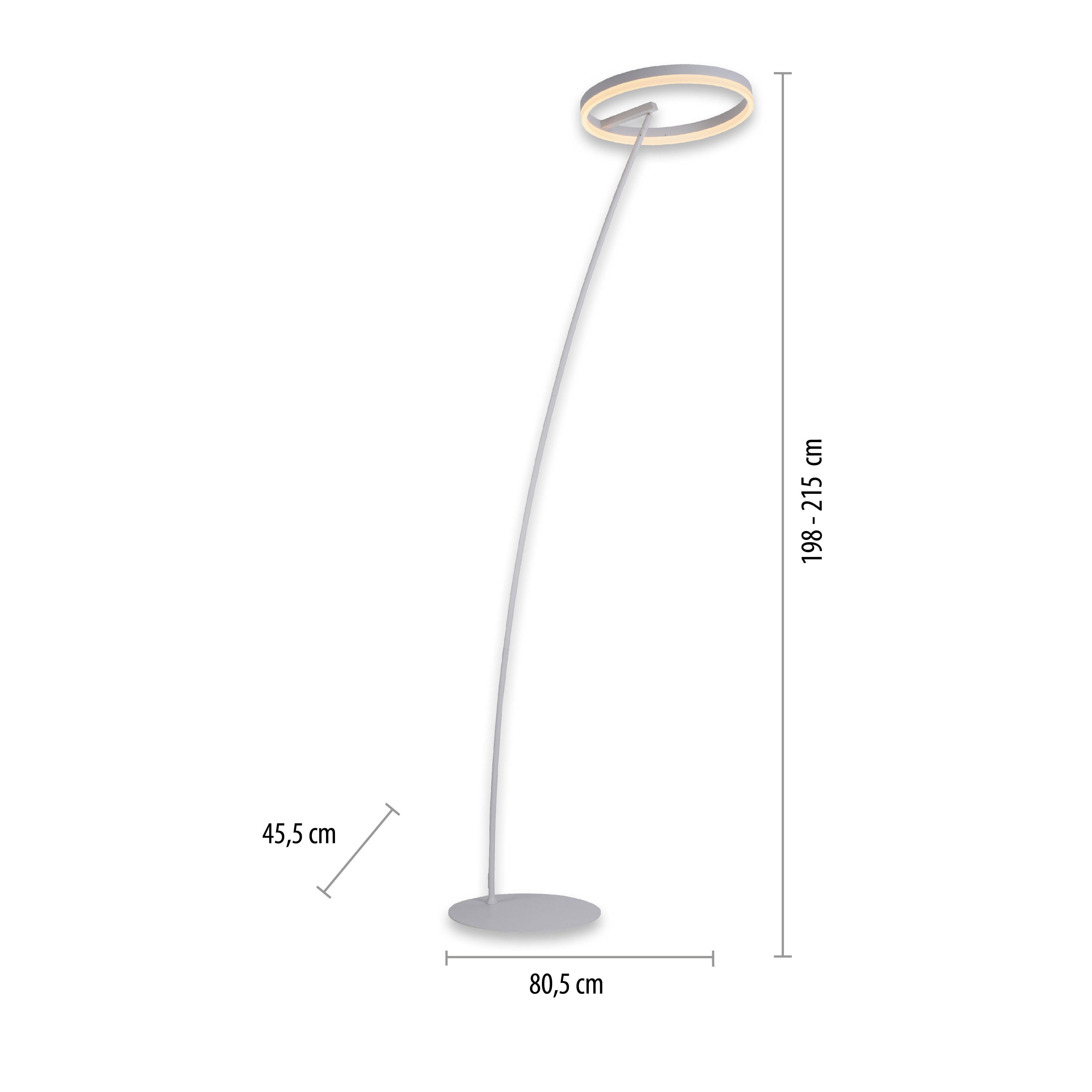 Paul Neuhaus Stehlampe dimmbar LED Schnurdimmer LED, fest Warmweiß, über integriert, TITUS
