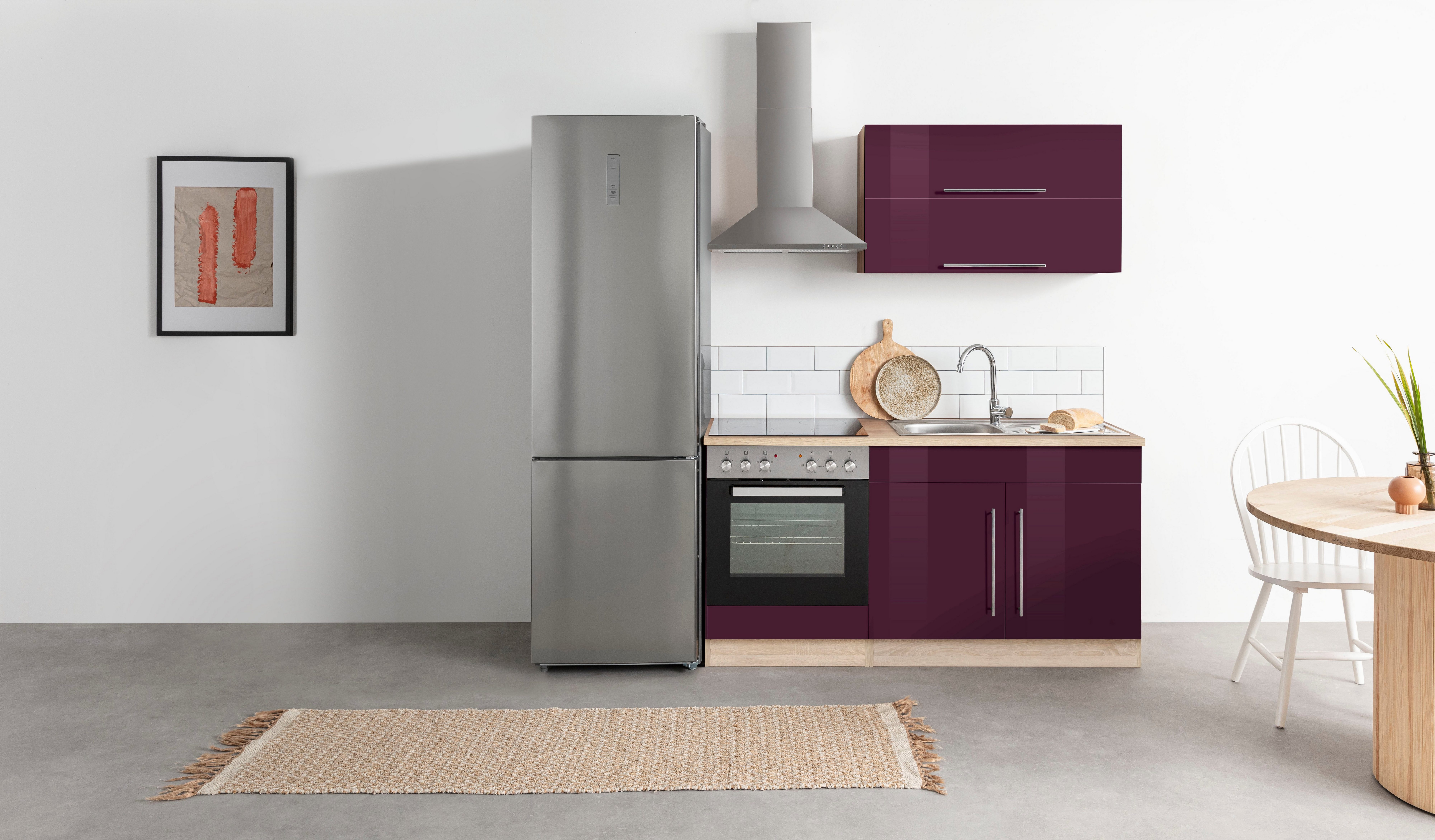 KOCHSTATION Küchenzeile KS-Samos, Breite 160 cm, günstig online kaufen