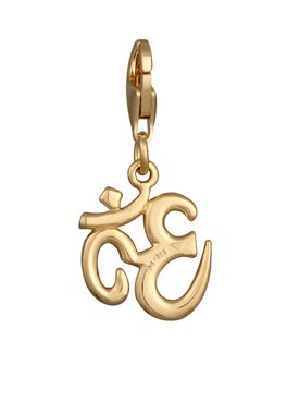 Nenalina Charm-Einhänger Om Symbol Anhänger Yoga 925 Silber, Om