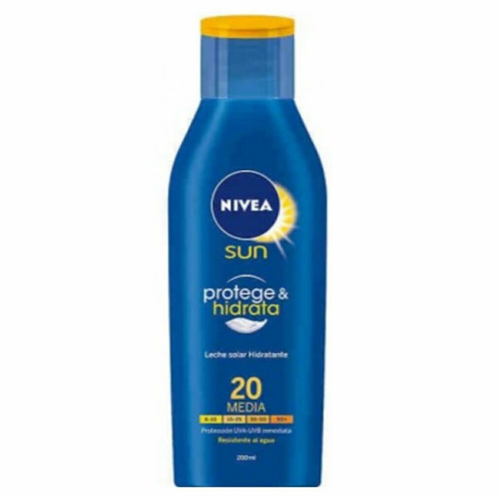 ml PROTEGE&HIDRATA SUN leche Nivea 200 SPF20 Sonnenschutzpflege