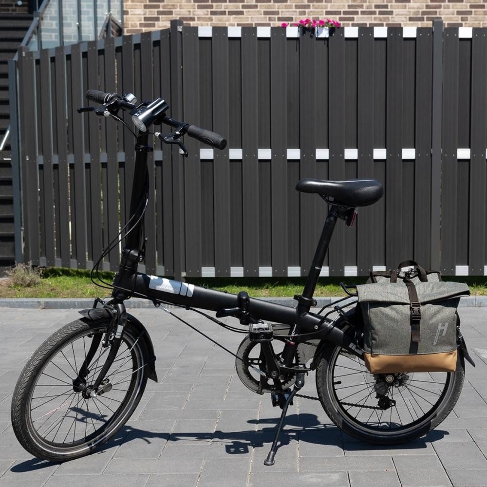 Haberland Fahrradrucksack Haberland Vario-Bike-Rucksack Keep Rollin' grau - flexibler Bike-Rucks