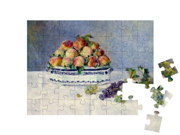 puzzleYOU Puzzle Stillleben mit Pfirsichen und Weintrauben, 48 Puzzleteile, puzzleYOU-Kollektionen Künstler