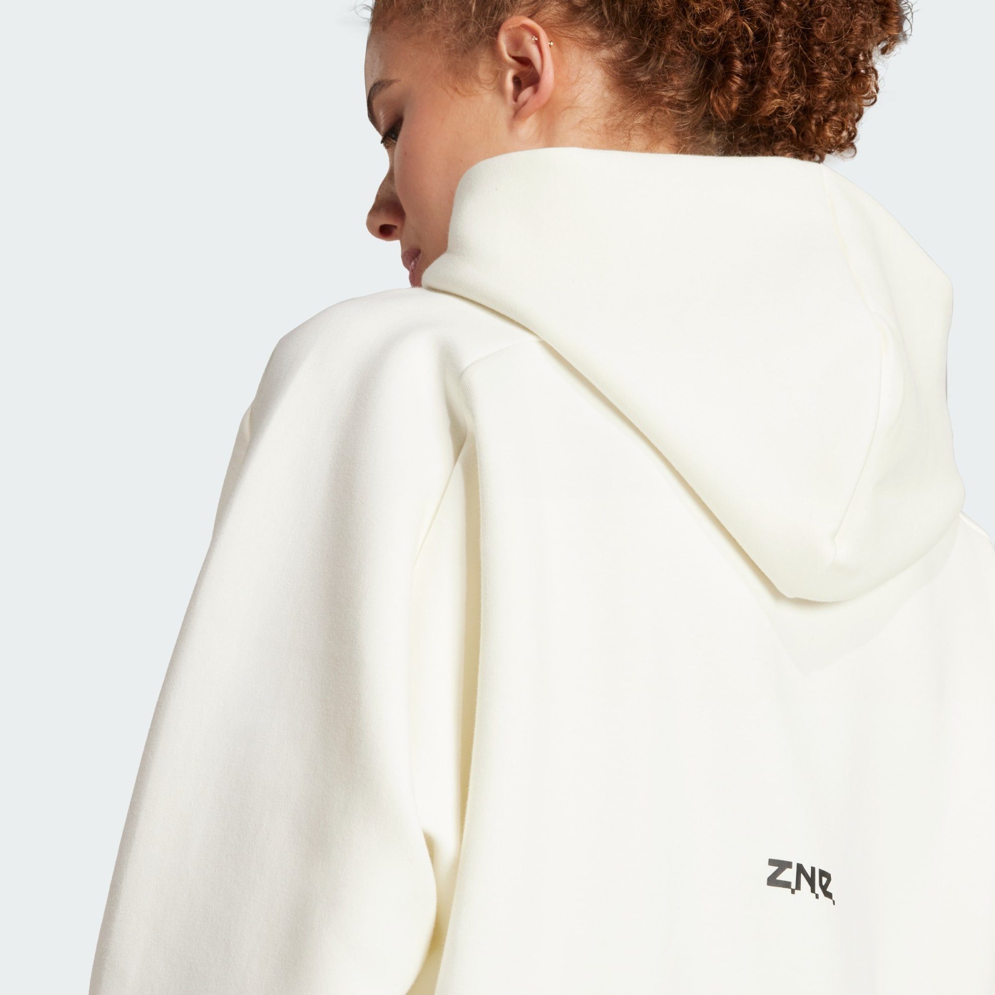 adidas Sportswear Hoodie ADIDAS White ZIP-HOODIE Off Z.N.E