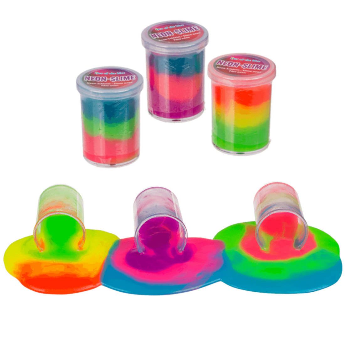 Head Knete Neon Schleim Rainbow 3 Farben in einer Dose