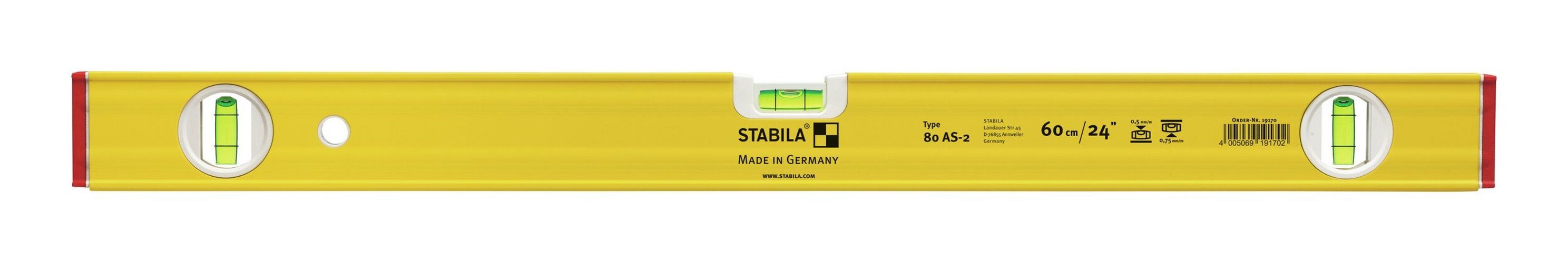 Stabila Wasserwaage, LM 80AS-2