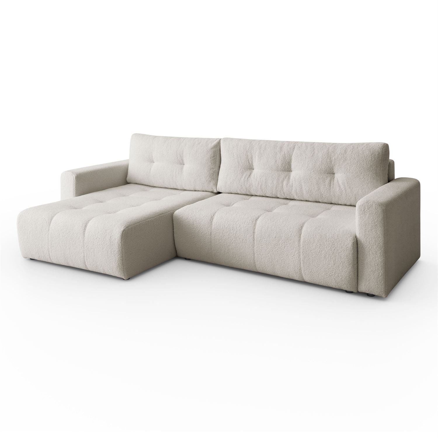 Lookway Ecksofa ASTON L-Form Couch, mit Bettkasten und Schlaffunktion