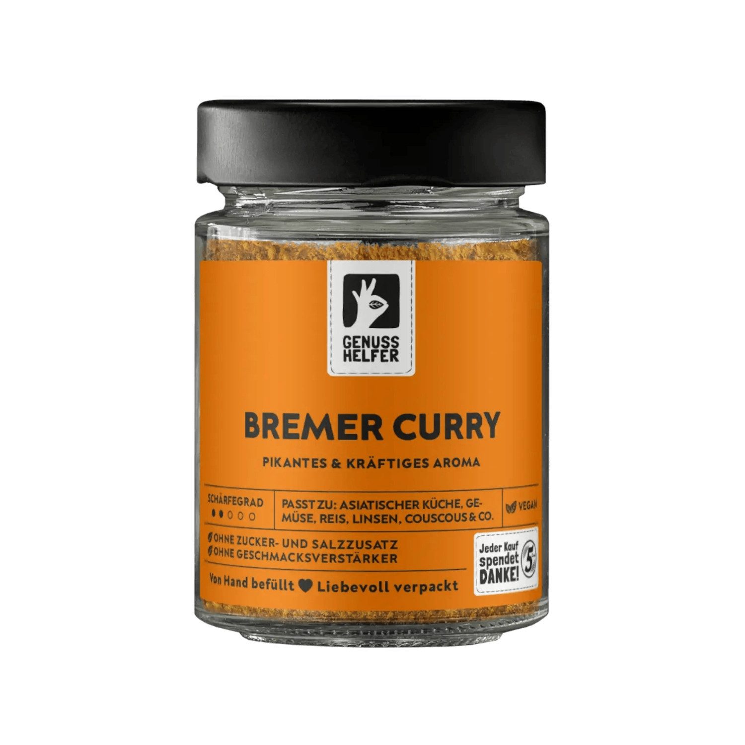 Bremer Gewürzhandel Gewürz Bremer Curry, gemahlen, im Glas, 90 g