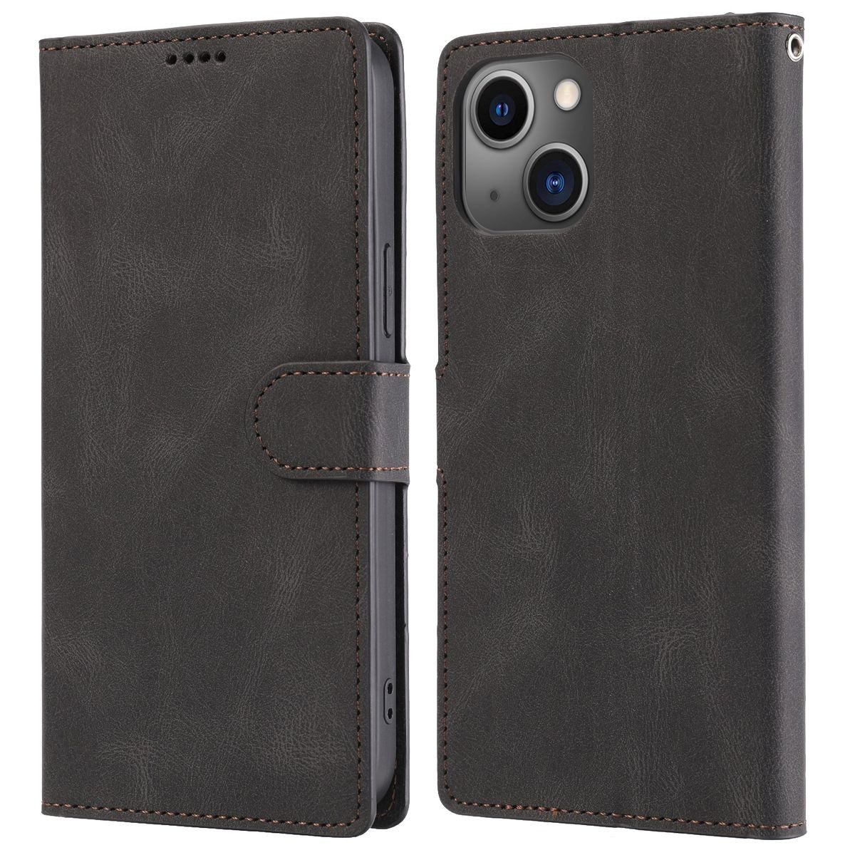 König Design Handyhülle Apple iPhone 14, Schutzhülle Schutztasche Case Cover Etuis Wallet Klapptasche Bookstyle