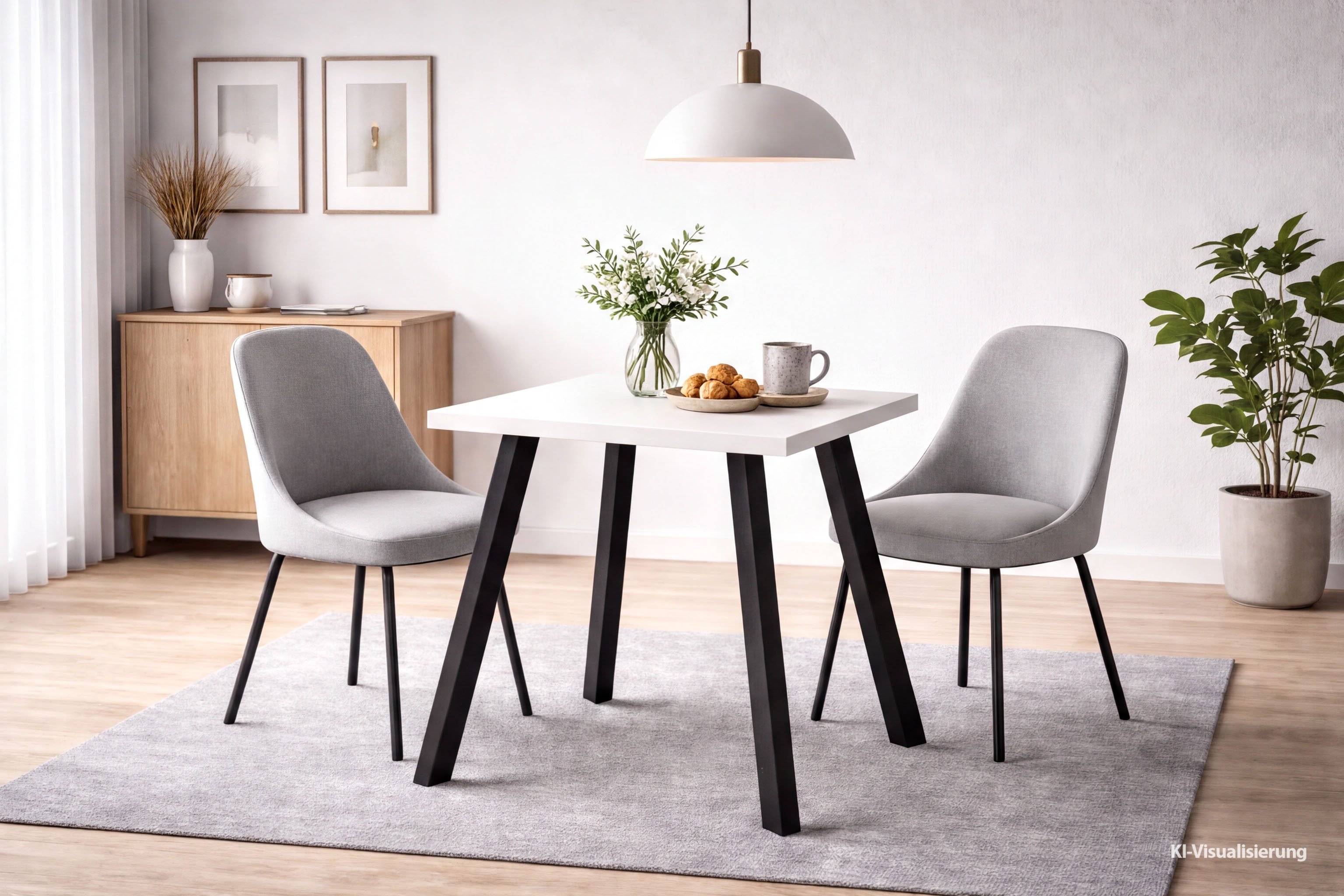 Mäusbacher Bistrotisch Big Bistro Metall, Eckige Platte BHT 70x75x70 cm