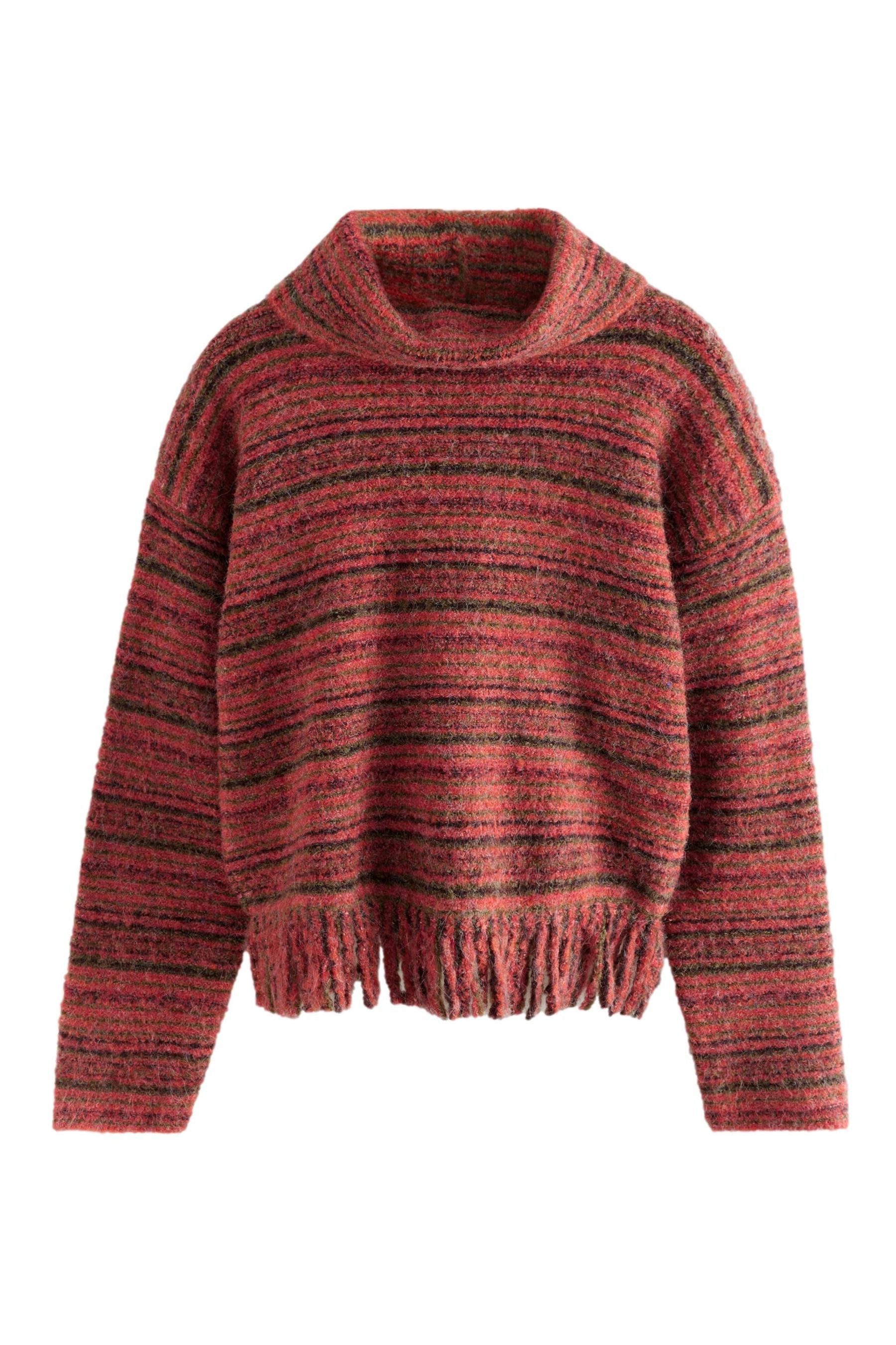 Next Rollkragenpullover Strickpullover mit Rollkragen, Fransen günstig online kaufen