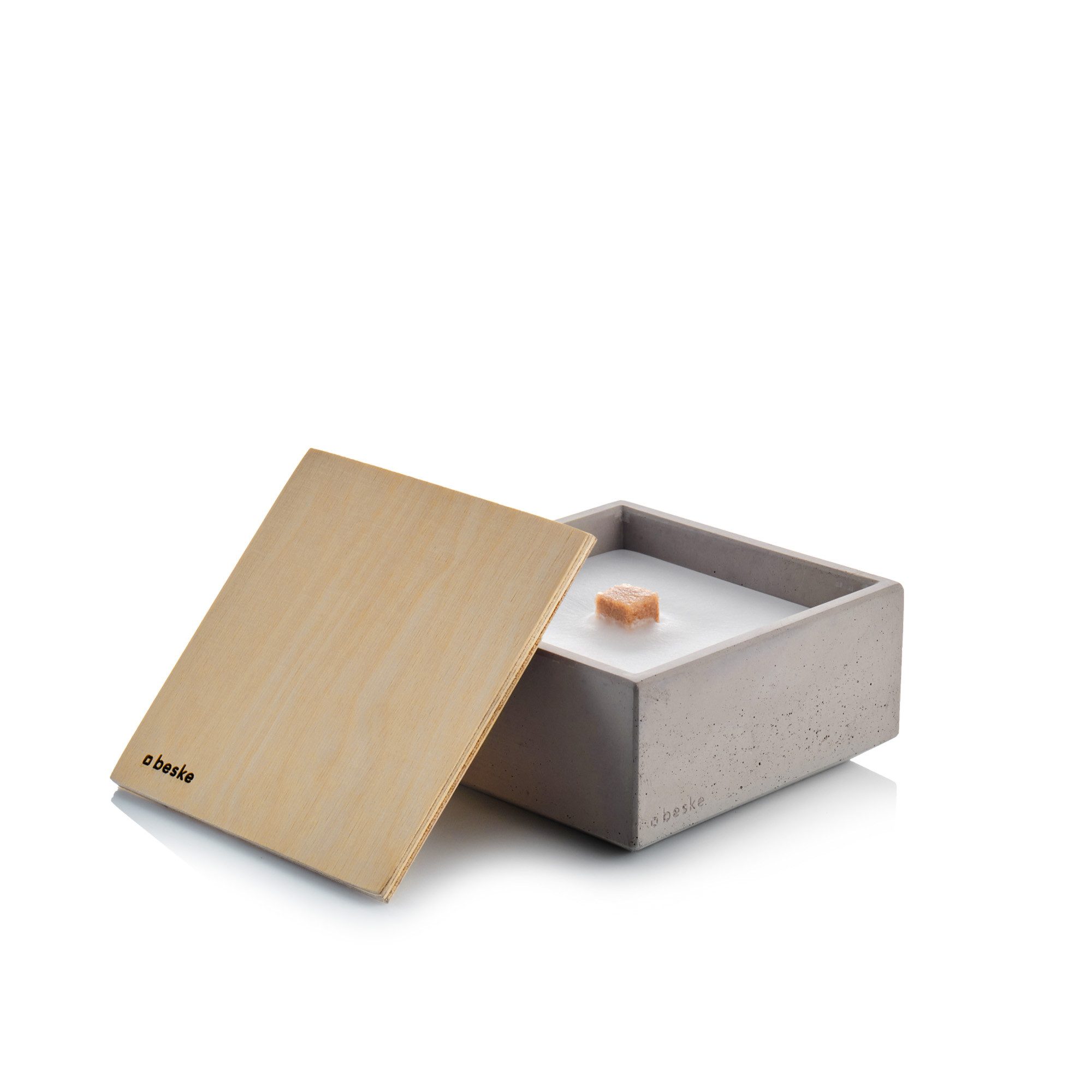 beske Outdoorkerze Betonfeuer® - Meru mit Dauerdocht, Wachsrecycling mit be günstig online kaufen