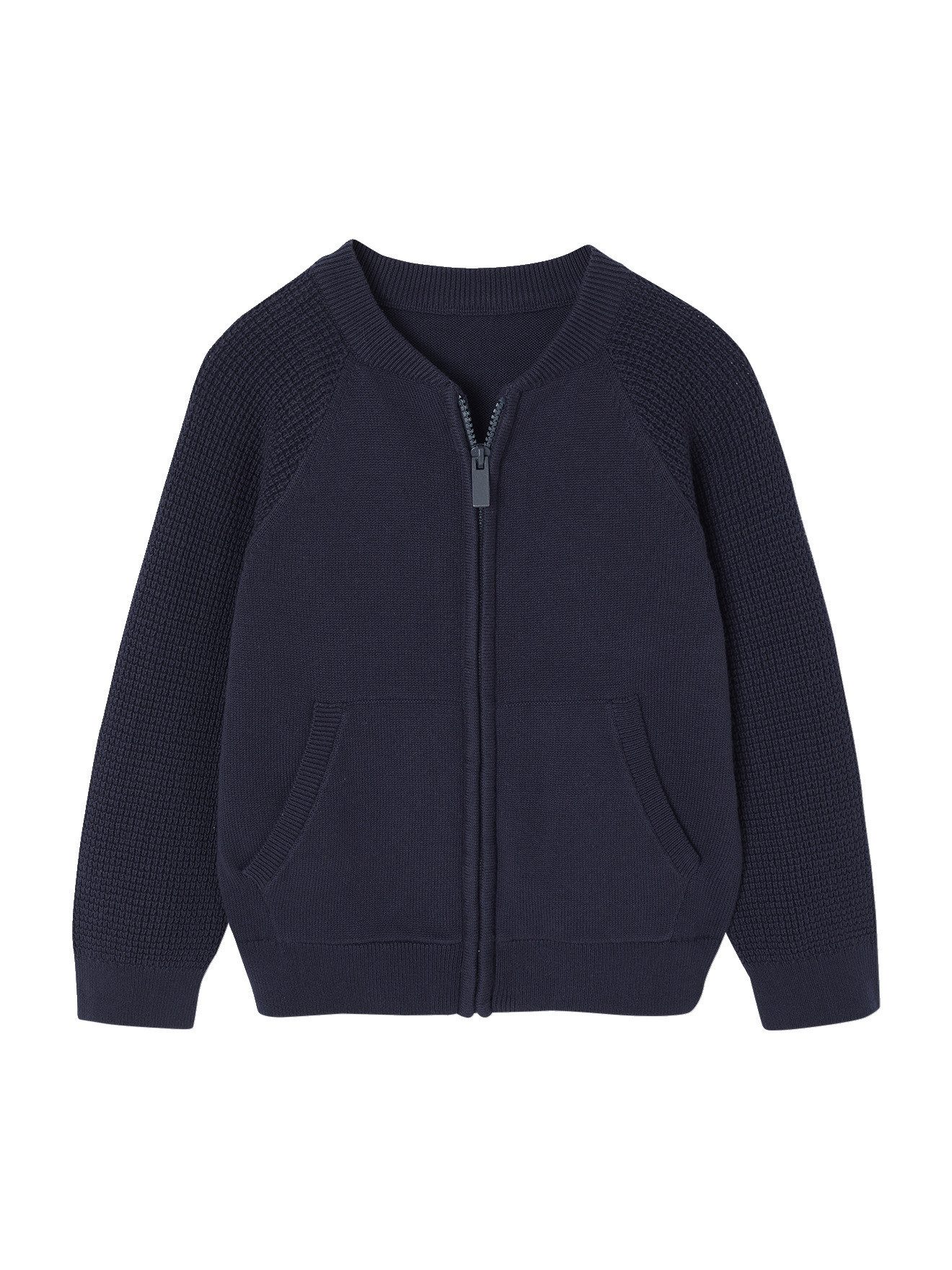 vertbaudet Cardigan Jacke aus TeddyfleeceTaschen für Jungen