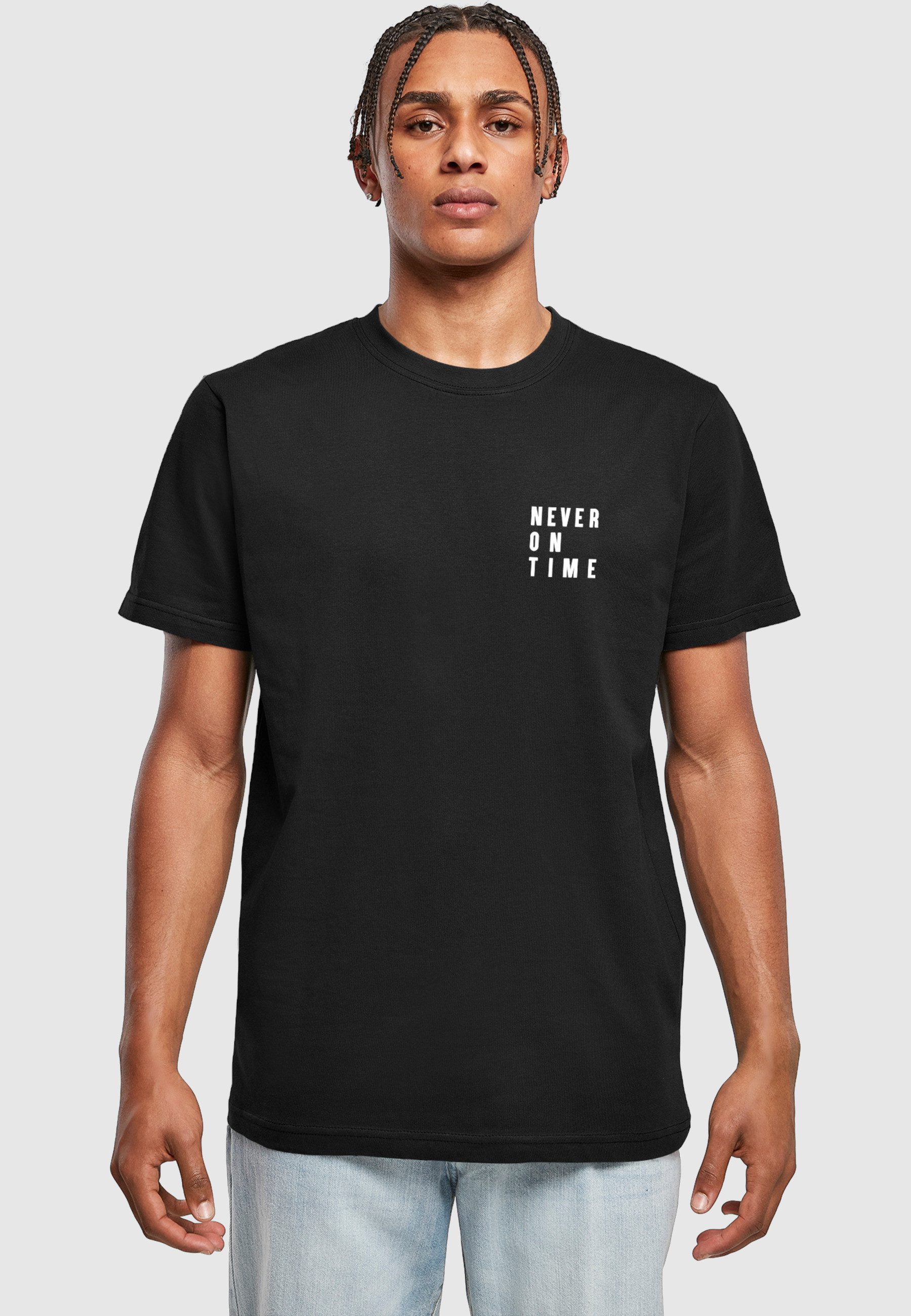 MisterTee Kurzarmshirt MisterTee Herren Never On Time Tee (1-tlg)