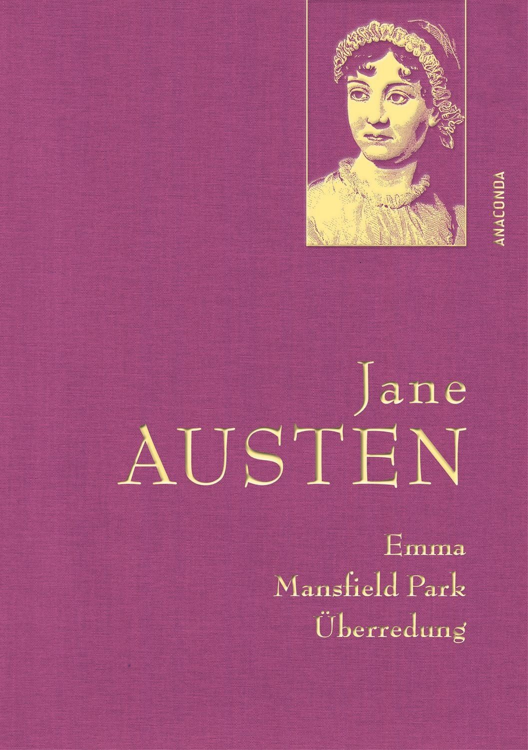 Jane Austen, Emma; Mansfield Park; Überredung / Jane Austen, Gebunden in feingeprägter Leinenstruktur, mit Goldprägung, Band 2