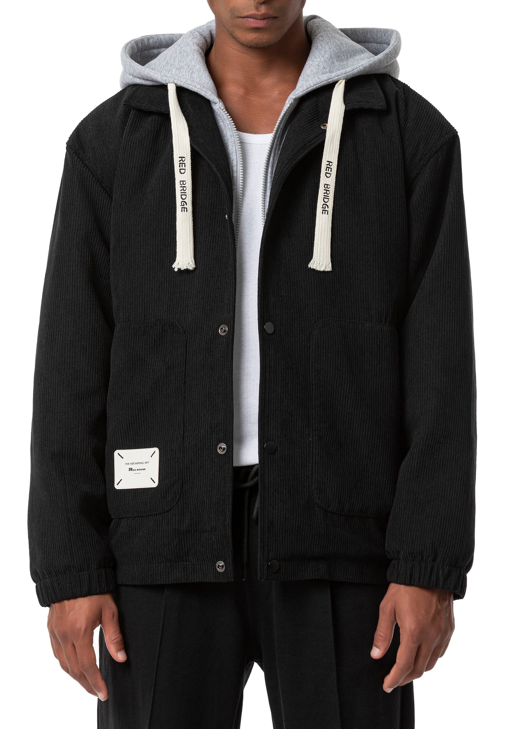 RedBridge Cordjacke mit Kapuze und warmem Teddyfell-Innenfutter günstig online kaufen