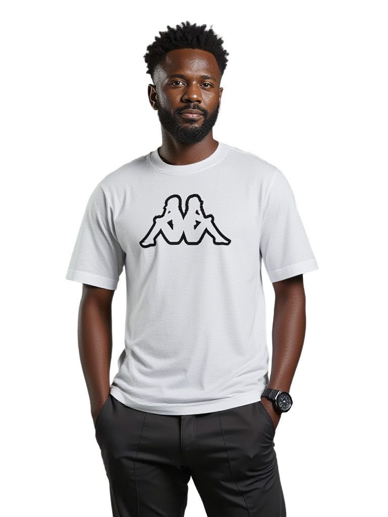 Kappa Print-Shirt Kappa T-Shirt Logo Cromen günstig online kaufen