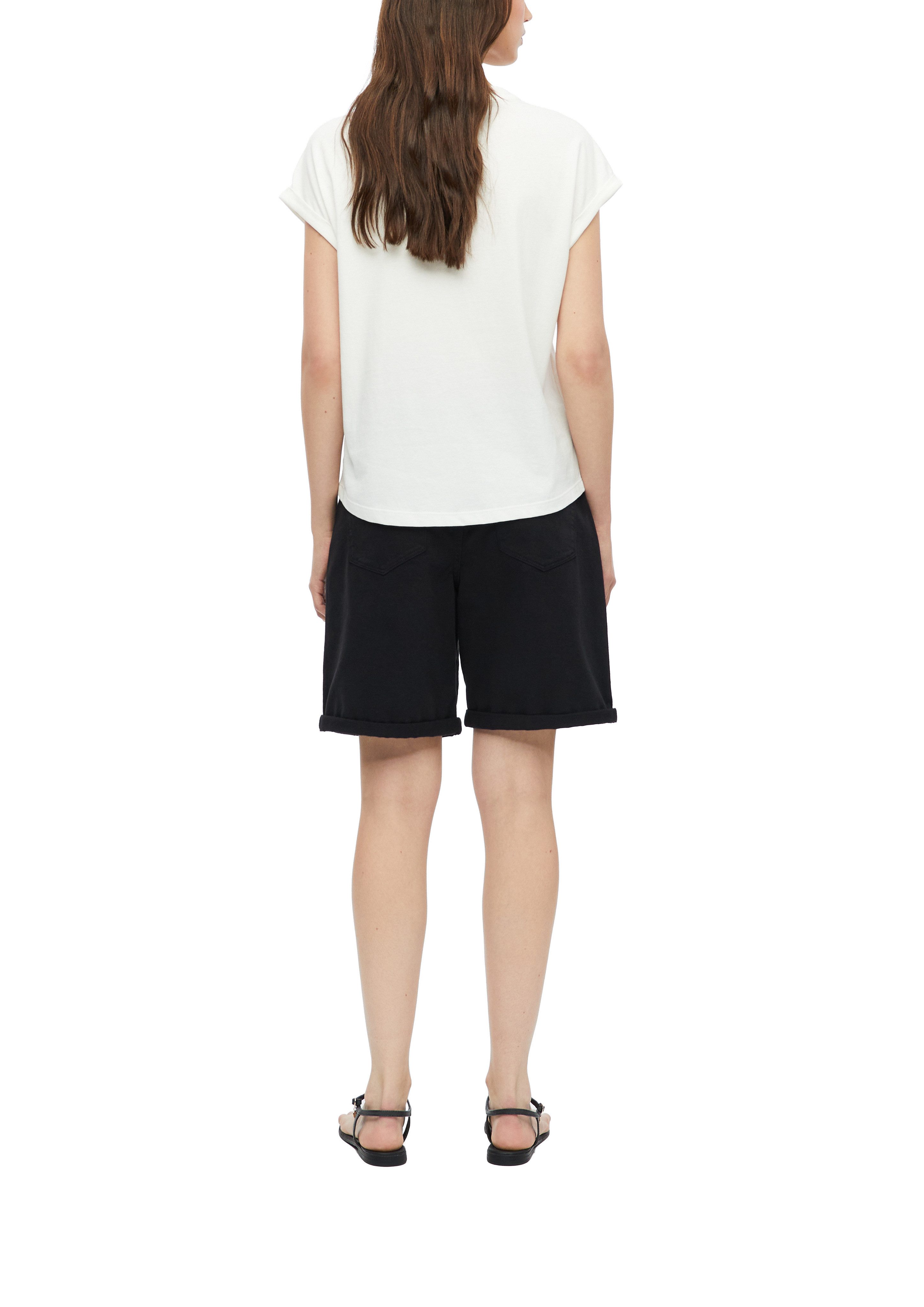 s.Oliver Kurzarmshirt Sommershirt - unifarben – Bild 4 von 4