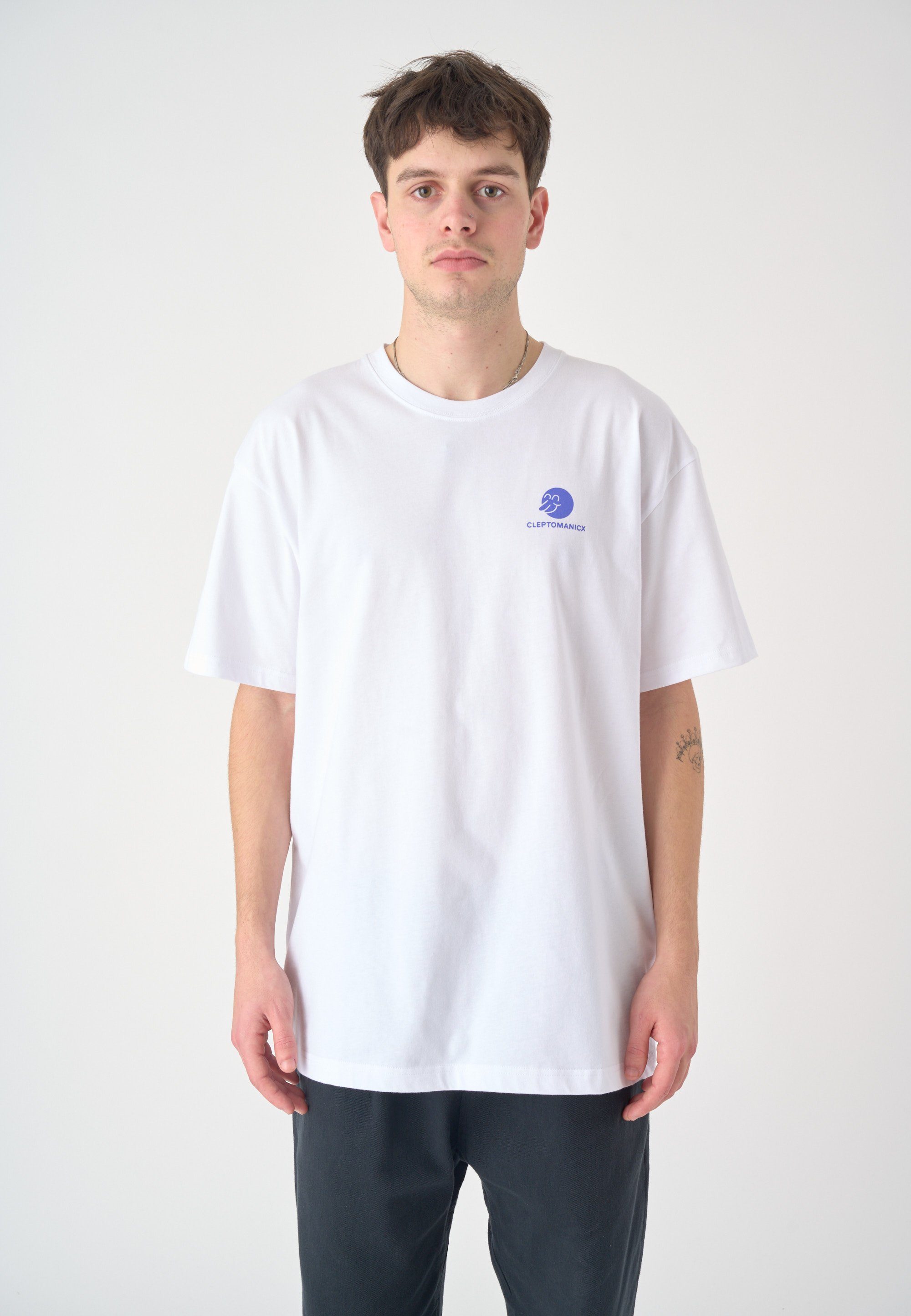 Cleptomanicx T-Shirt Balance mit coolem Front- und Rückenprint