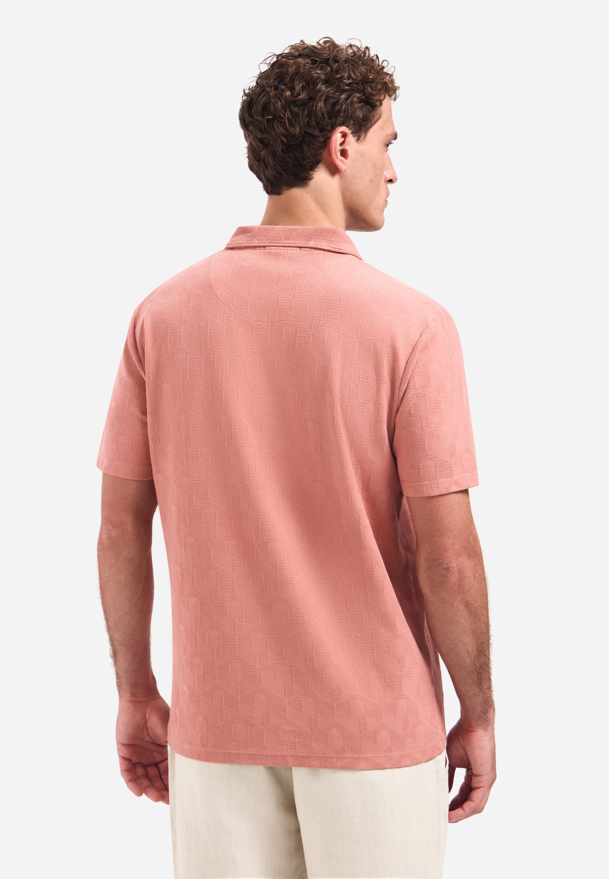 NO EXCESS Poloshirt Polo Short Sleeve Jacquard