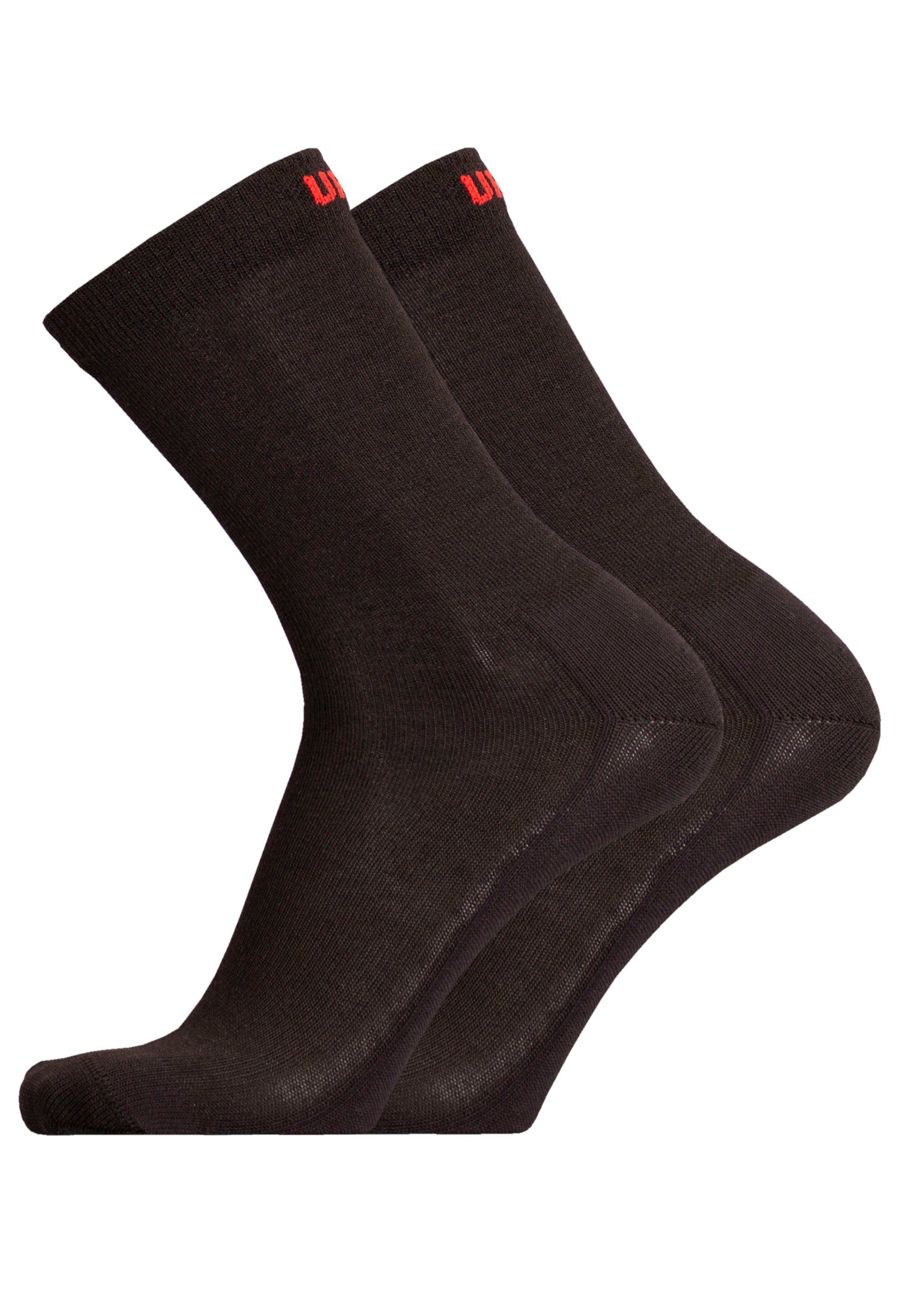 UphillSport Socken TEIJO 2er Pack (2-Paar) mit Sport-Schaft schwarz