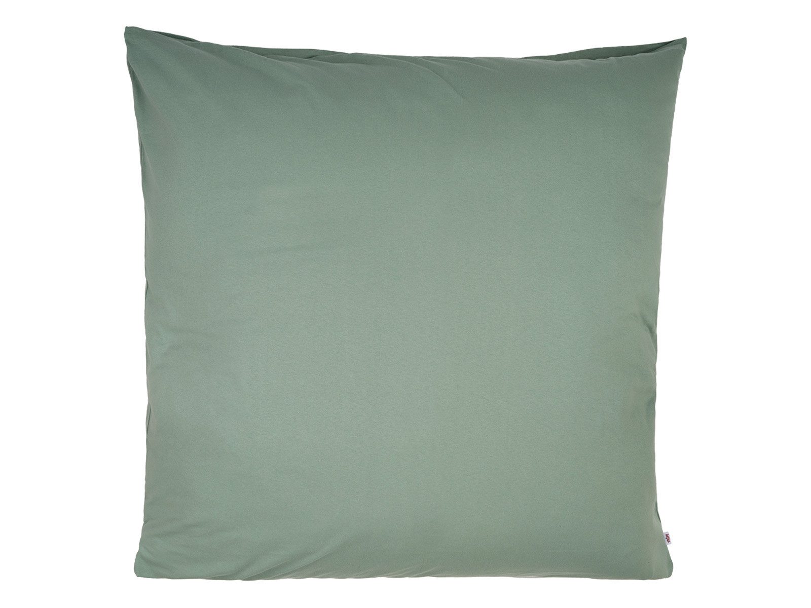 beties Kissenbezüge BasicSoft, (1 Stück), ca. 80x80 cm Jersey 100% Baumwolle (natural-grün)