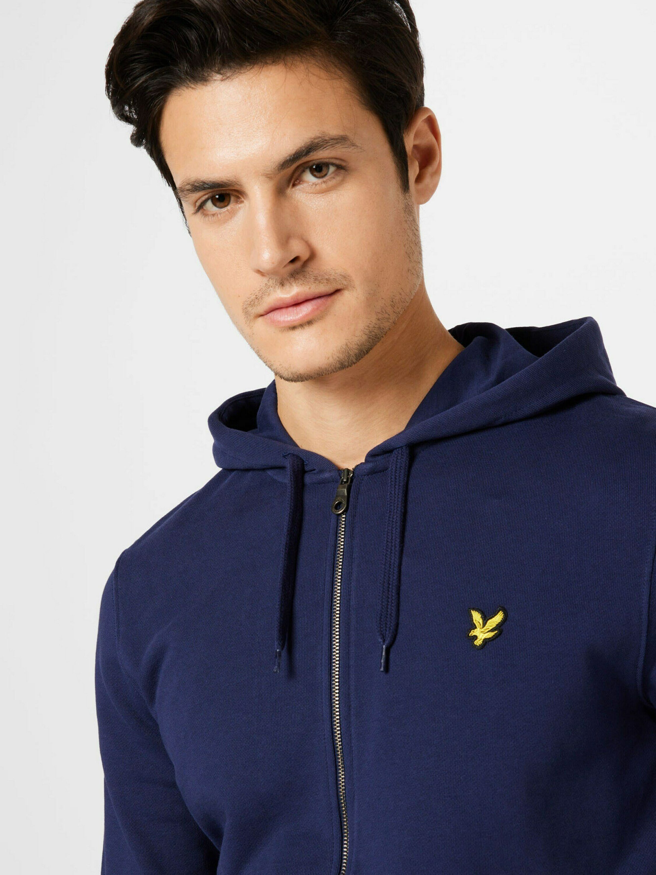 Blau Lyle Scott (1-tlg) Sweatjacke &