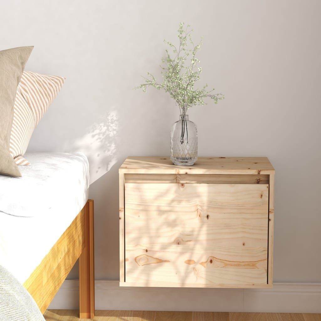 vidaXL Nachttisch NA Nachttisch aus massivem Kiefernholz 45x30x35 cm für Schlafzimmer
