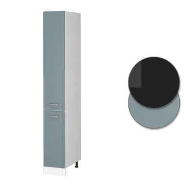 Vicco Schranksystem R-Line, Blau-Grau/Weiß, 30 cm mit Türen