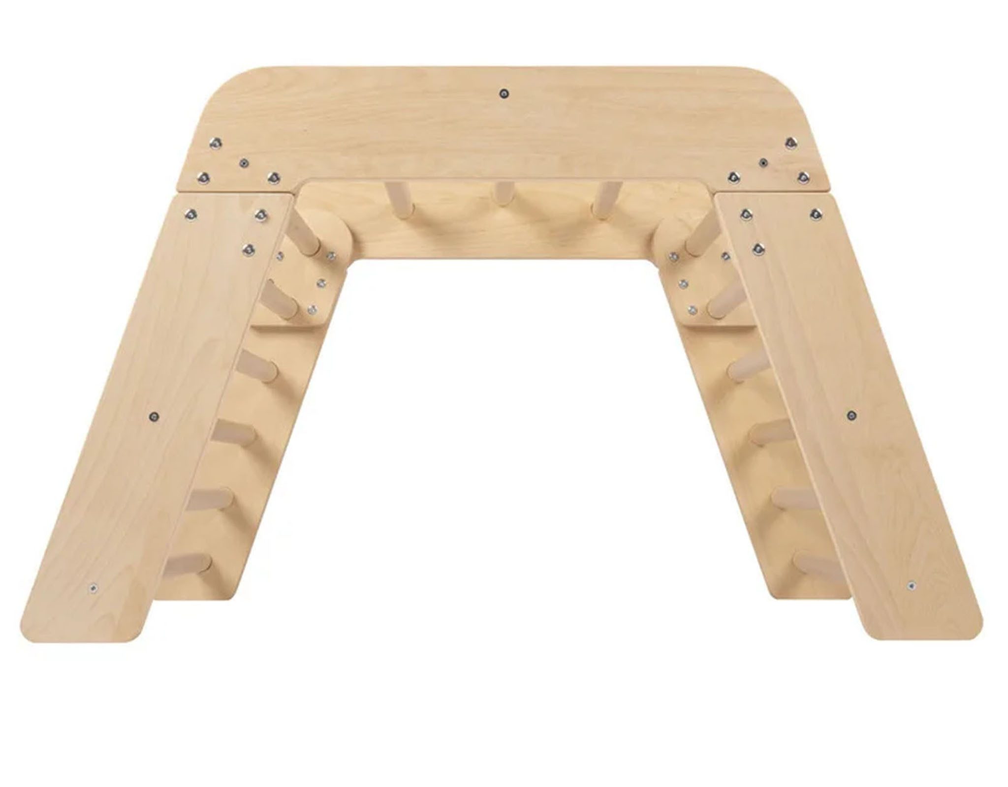 Playtive Klettergerüst Kinder Klettertrapez aus Buchenholz ab 2 Jahren B 80xH 60xT 99 cm