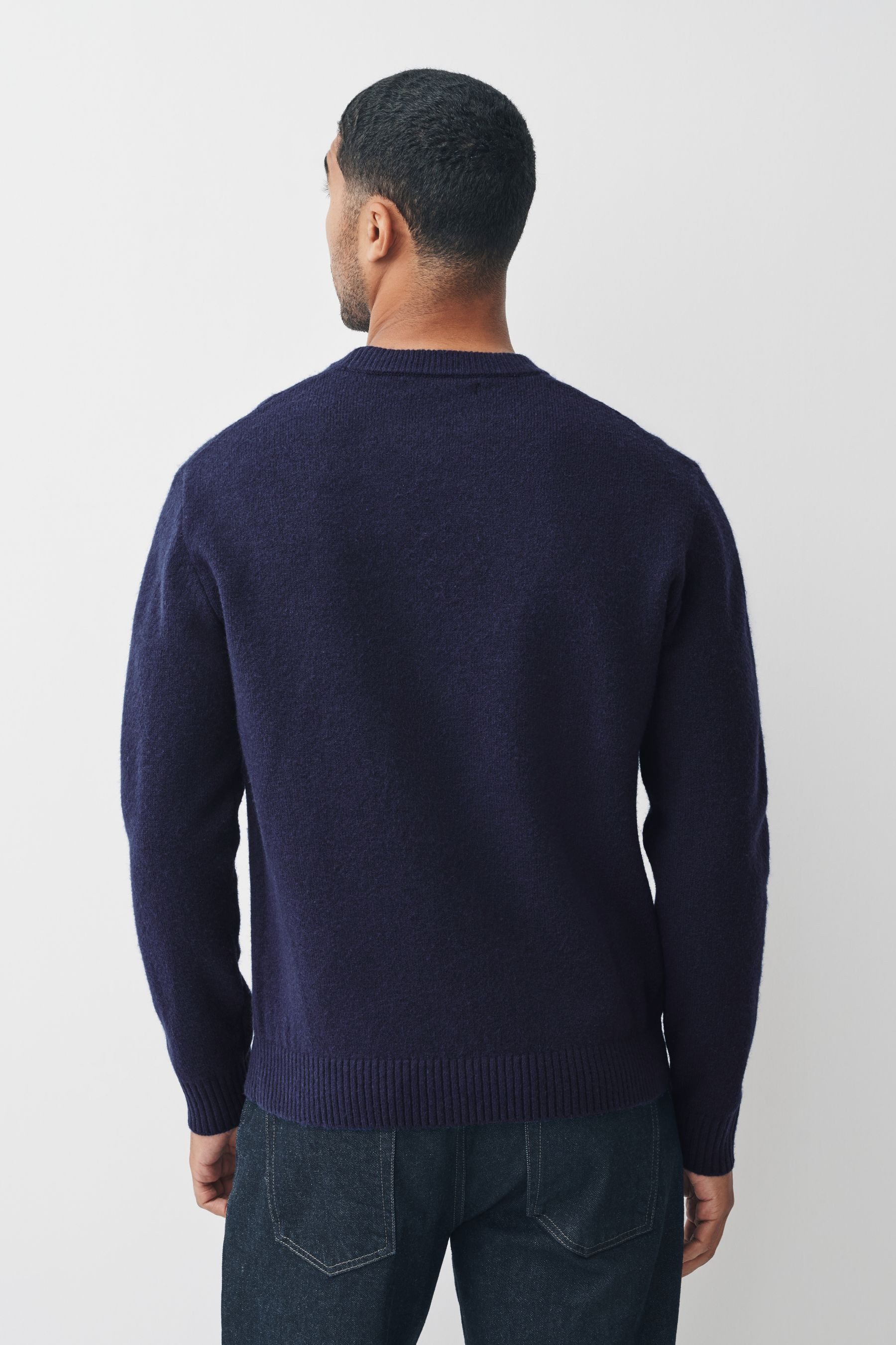 Next Strickpullover Regular Fit Pullover mit Fairisle-Muster + Hirsch (1-tlg)