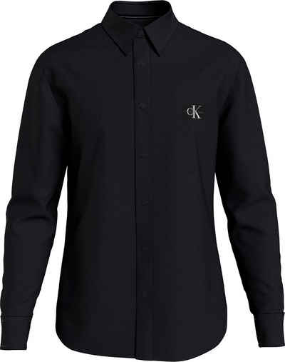 Calvin Klein Jeans Langarmhemd »SHRUNKEN BADGE SHIRT« mit Calvin Klein Logo-Badge auf der Brust