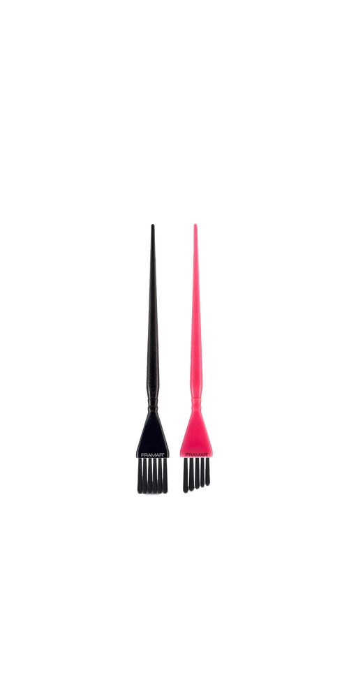Framar Haarfärbestift Framar Detail Brush Set Pink, Black 2st