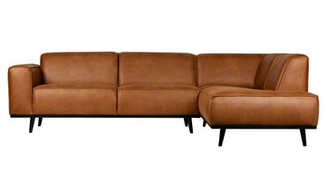 BePureHome Ecksofa Ecksofa Statement Rechts - Leder Cognac, freistellbar