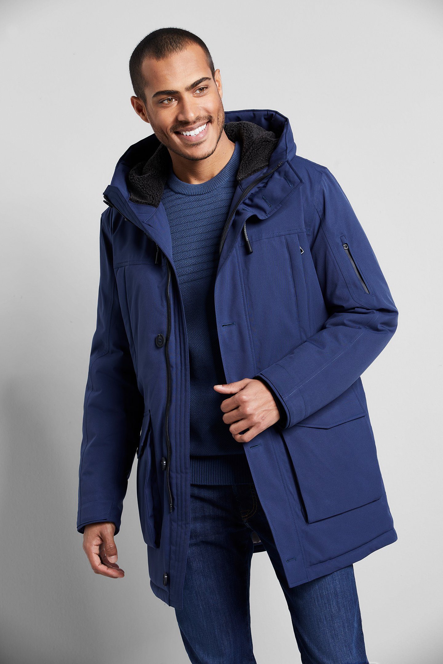 bugatti Regenjacke mit Futter aus recycelter Watte