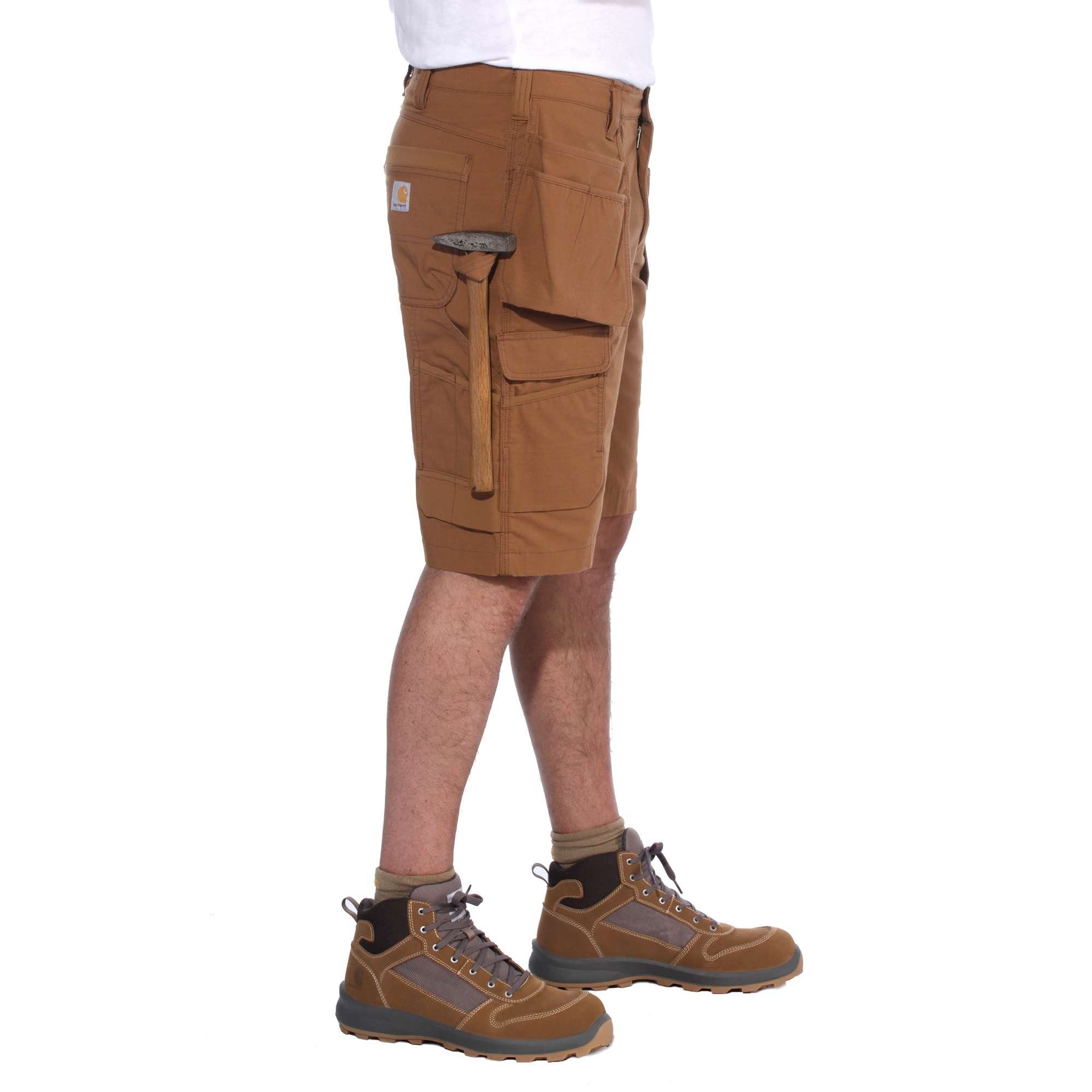 Carhartt Cargoshorts Ripstop Flex Multi Pocket Work Short Flexibles Ripstop Gewebe