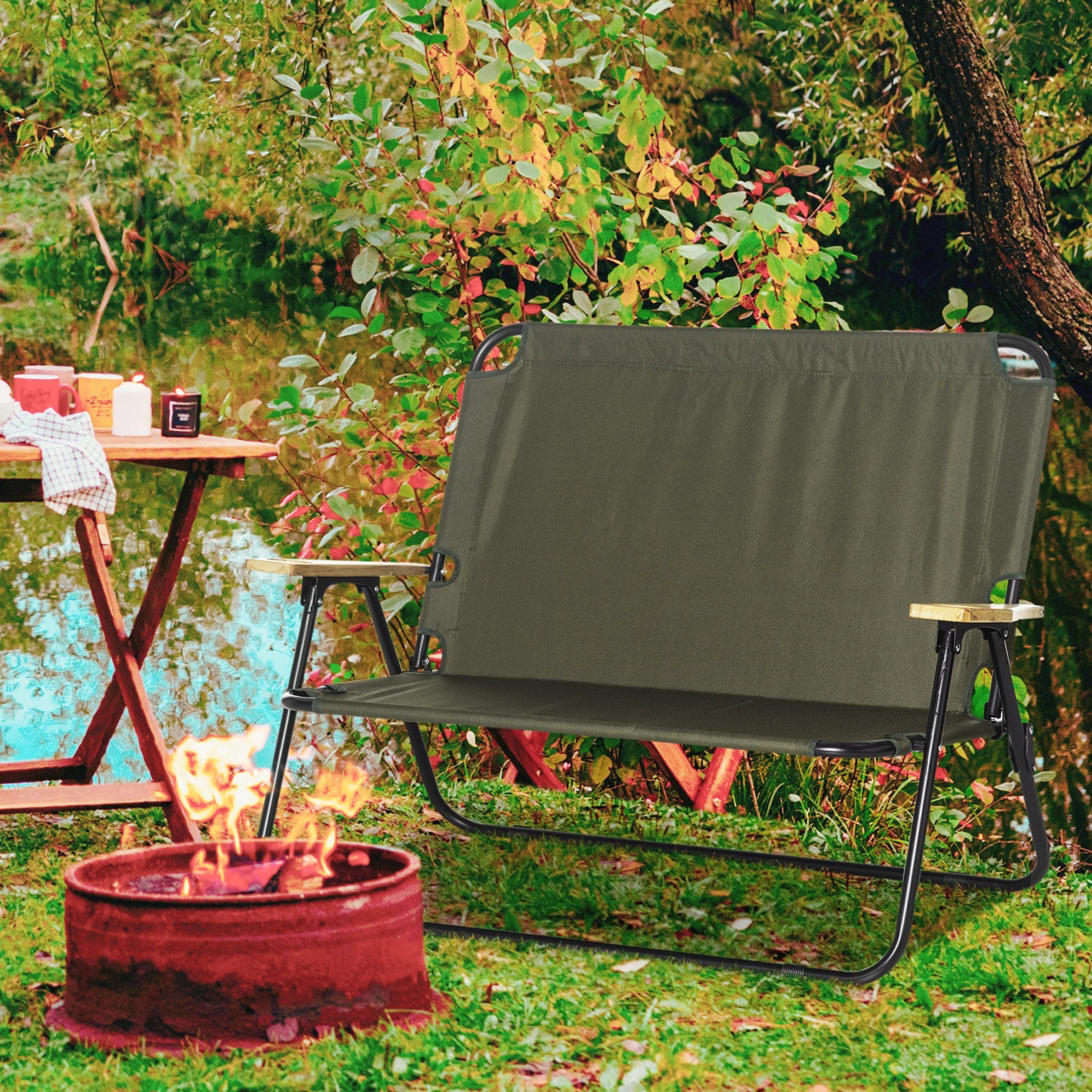 Outsunny Campingstuhl Klappbar, Tragbar (Klappstuhl, 1 günstig online kaufen
