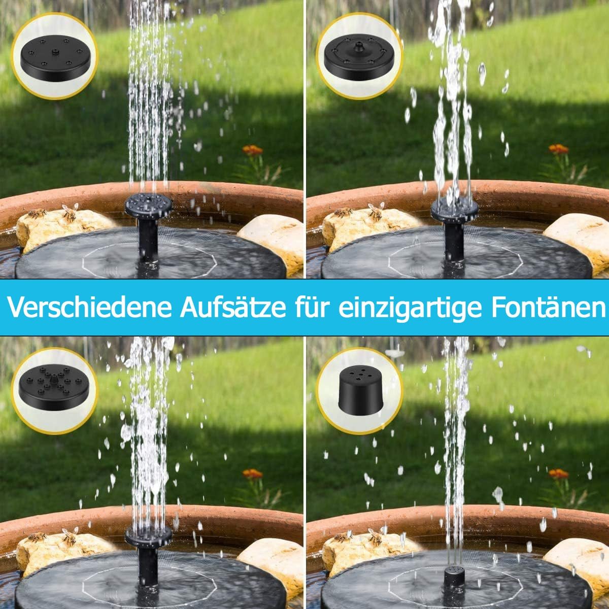matches21 HOME & HOBBY Wasserspiel Solar-Brunnen günstig online kaufen