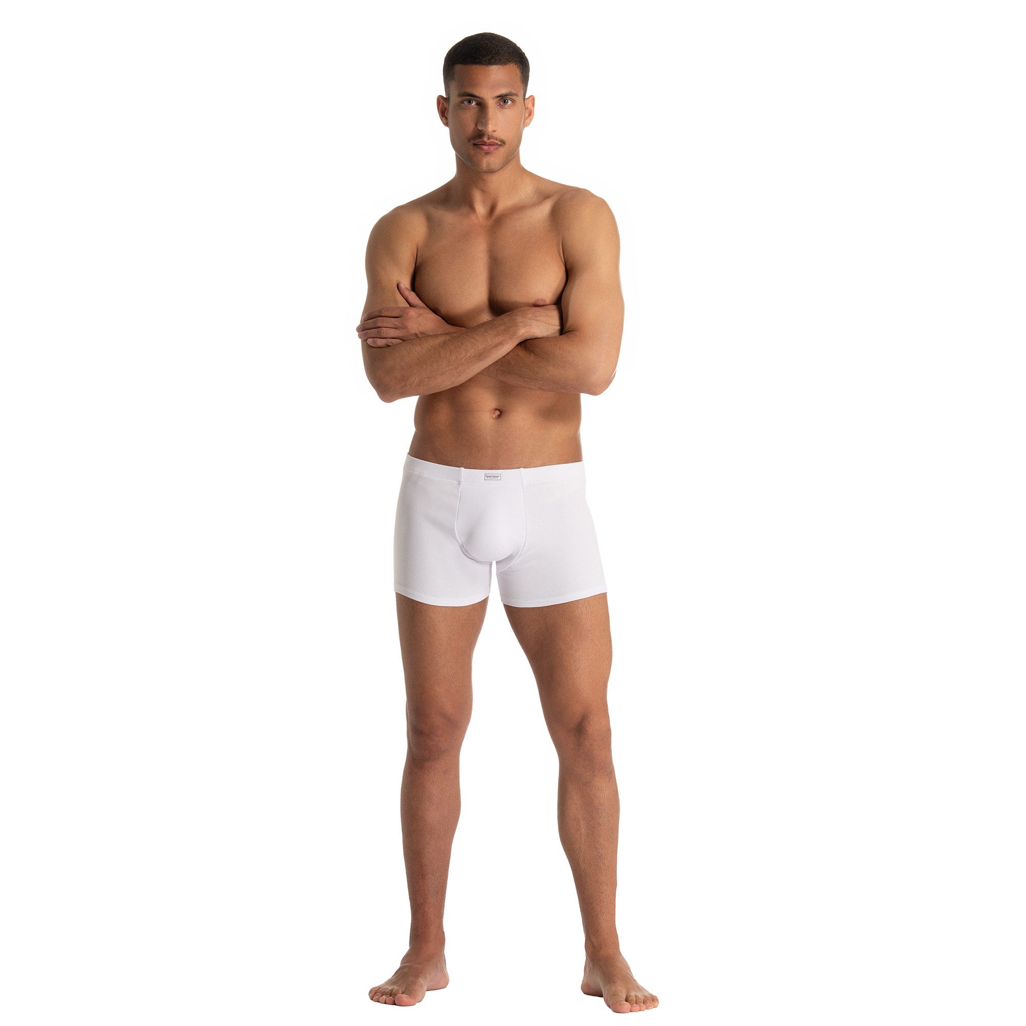 Bruno Banani Boxer FINE RIB Feinripp, Komfortbund, eng anliegend
