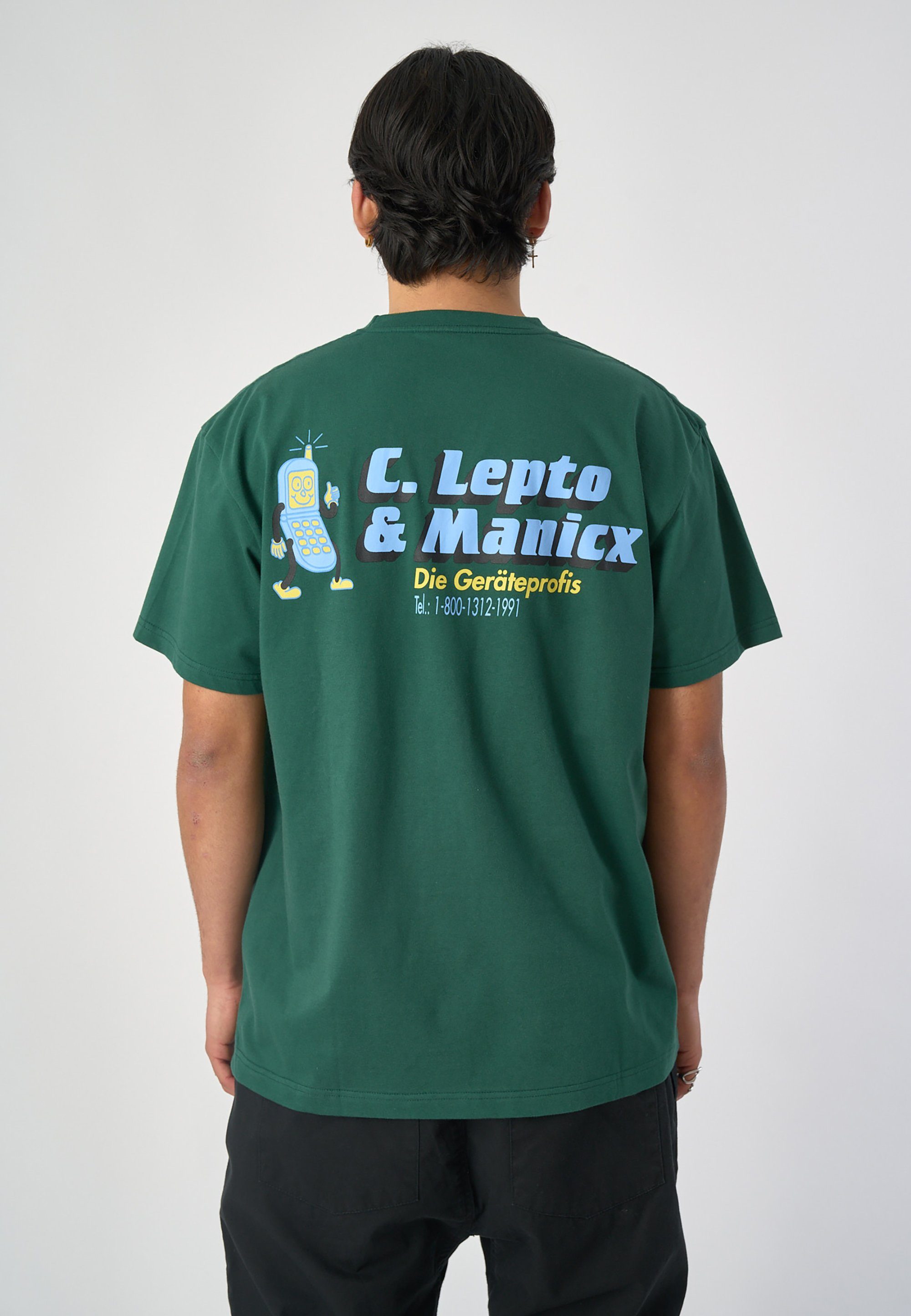 Cleptomanicx T-Shirt Profi mit grün lockerem Schnitt