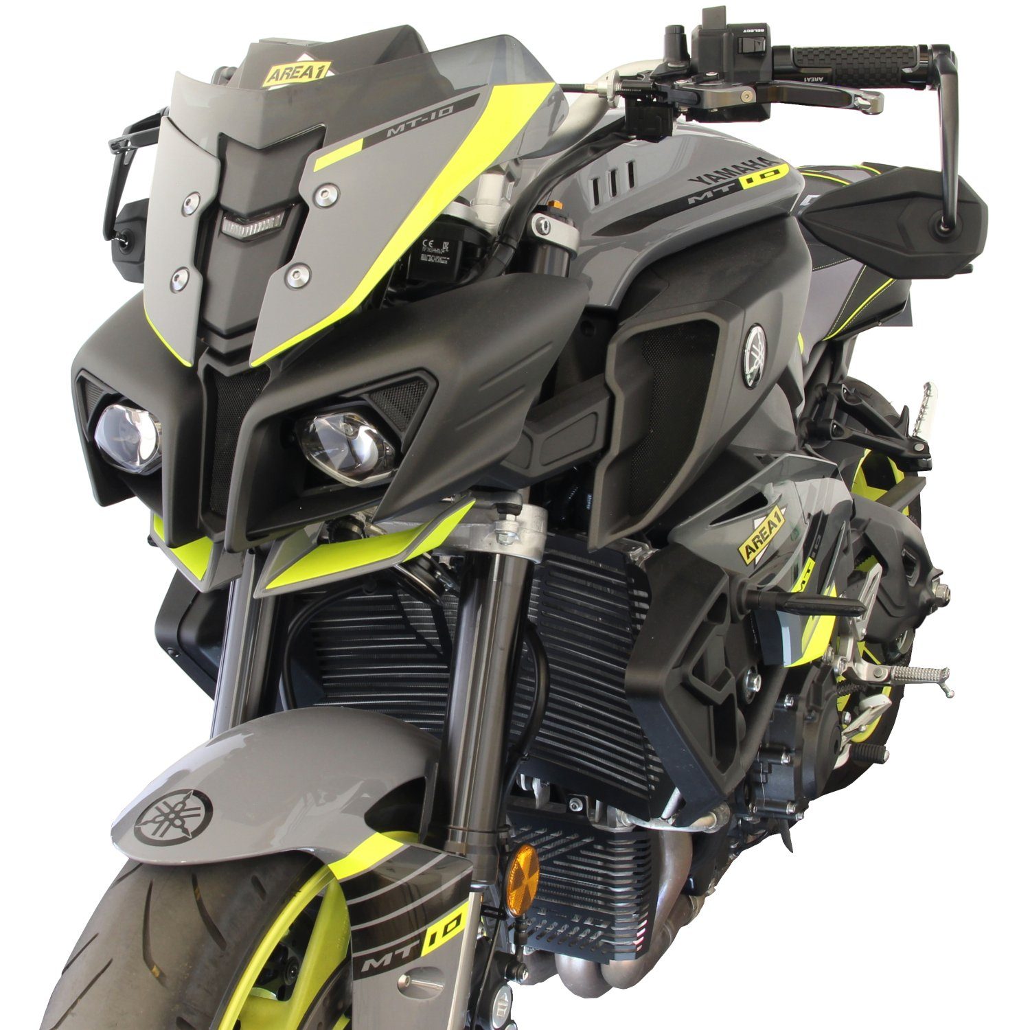 Area1 Motorradspiegel Motorrad Lenkerendenspiegel Rückspiegel Set (Rechts+Links) (E-geprüft)