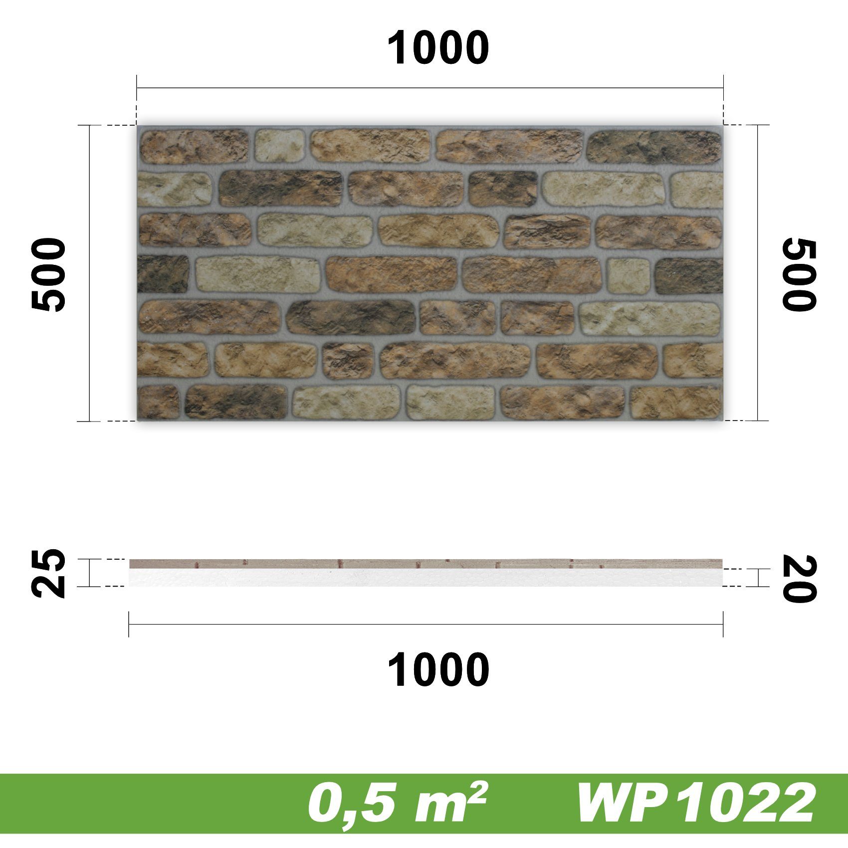 Hexim Wanddekoobjekt WP1022 (Wandverkleidung in Steinoptik günstig online kaufen