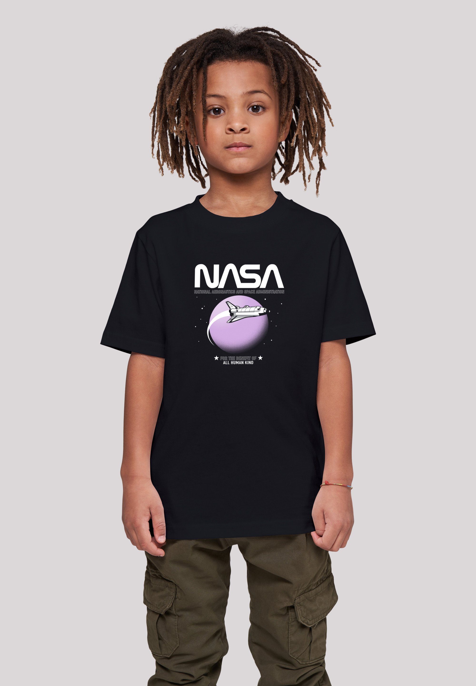 F4NT4STIC T-Shirt NASA Shuttle Orbit Unisex Kinder,Premium Merch,Jungen,Mädchen,Bedruckt