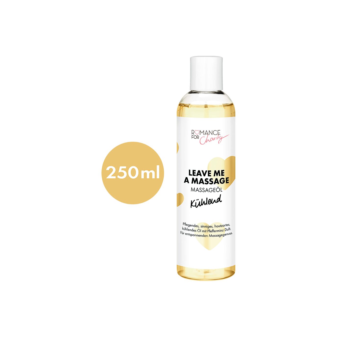 250ml, Massageöl 'Kühlend A Gleit- EIS Massageöl Leave & EIS Me 0-tlg. - Massage'; Pfefferminz-Duft,