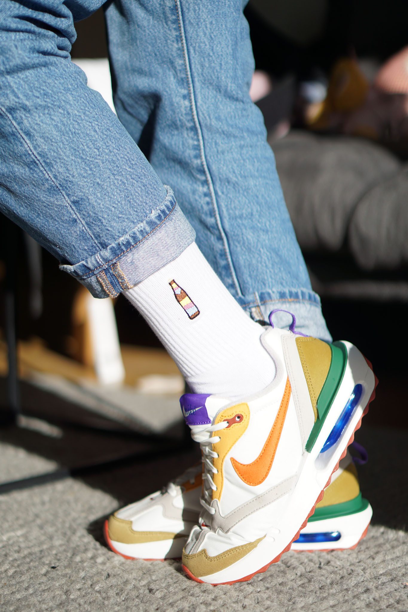 Fashion Drinks Tennissocken Cola Mix, Bestickte günstig online kaufen