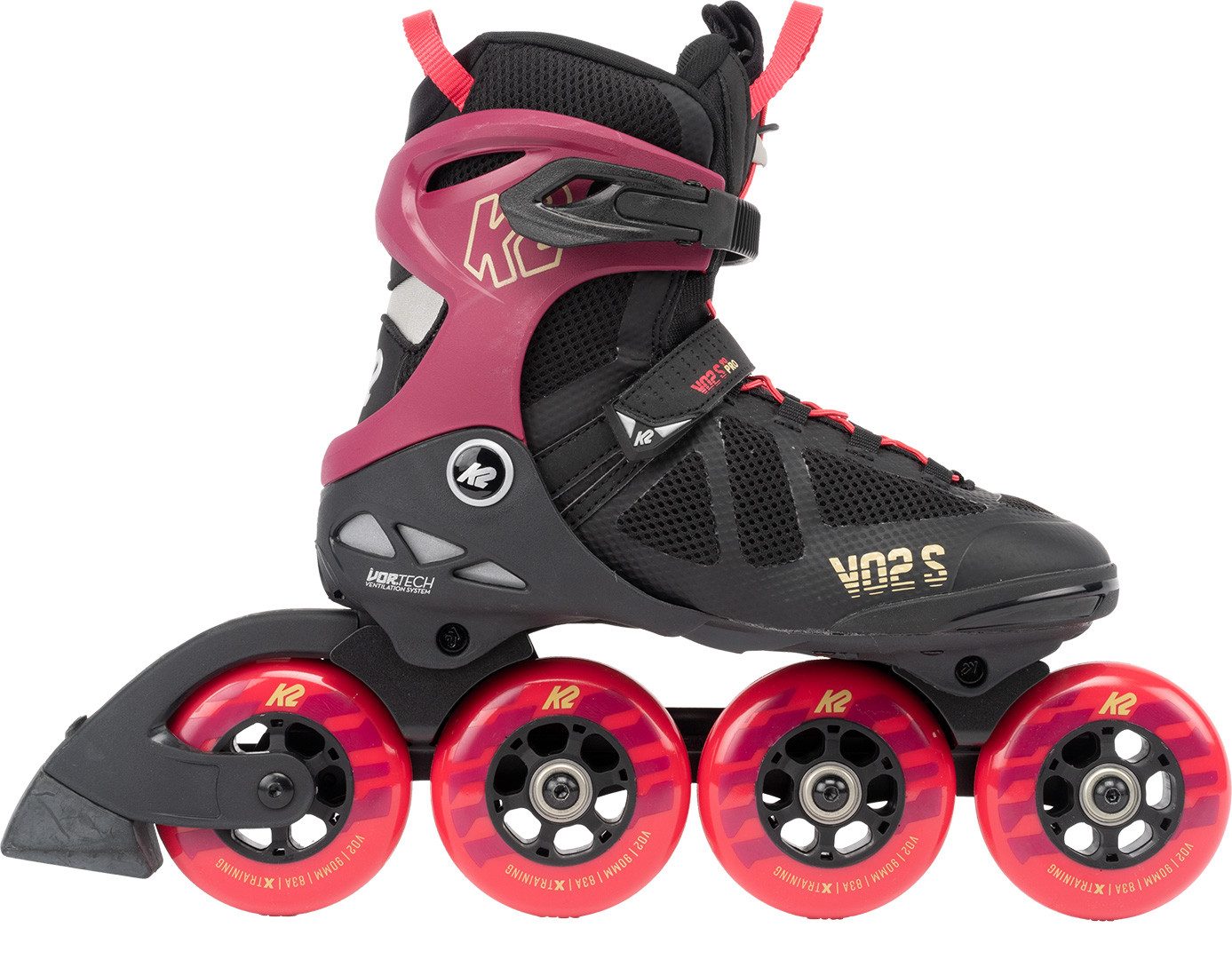 K2 Inlineskates K2 VO2 S 90 W Inline Skate burgundy/pink