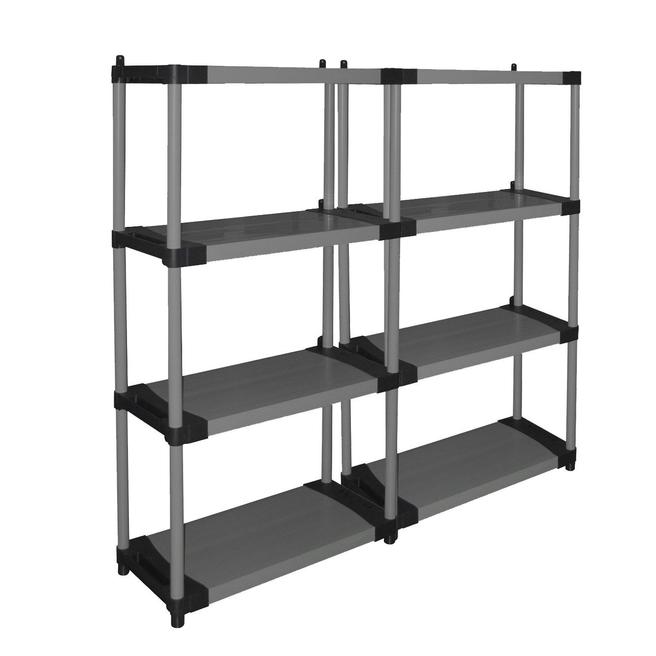 Kreher Schwerlastregal Set: 2 x Schwerlastregal Armadio mit 4 Ebenen